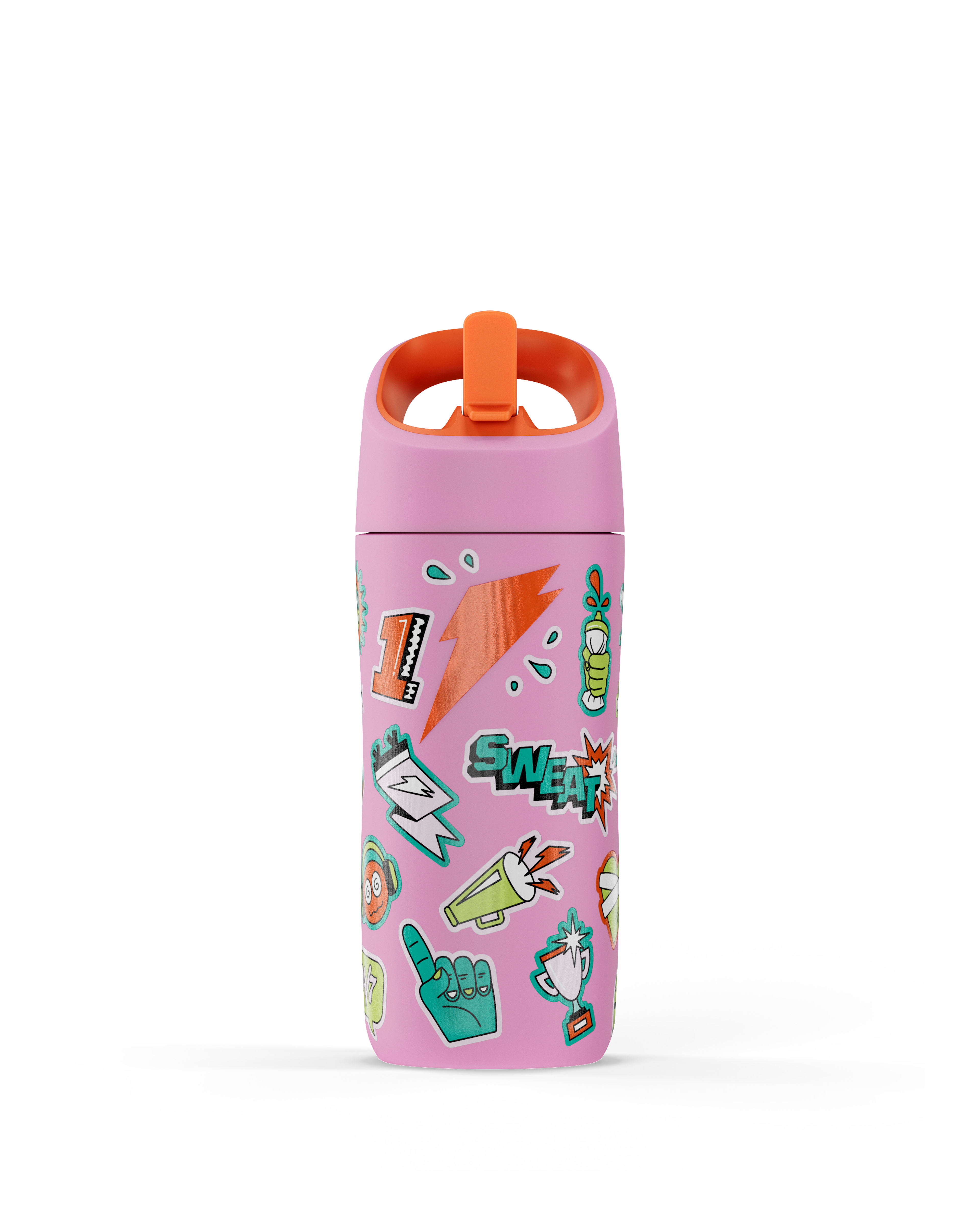 Rookie bottle pink with stickers