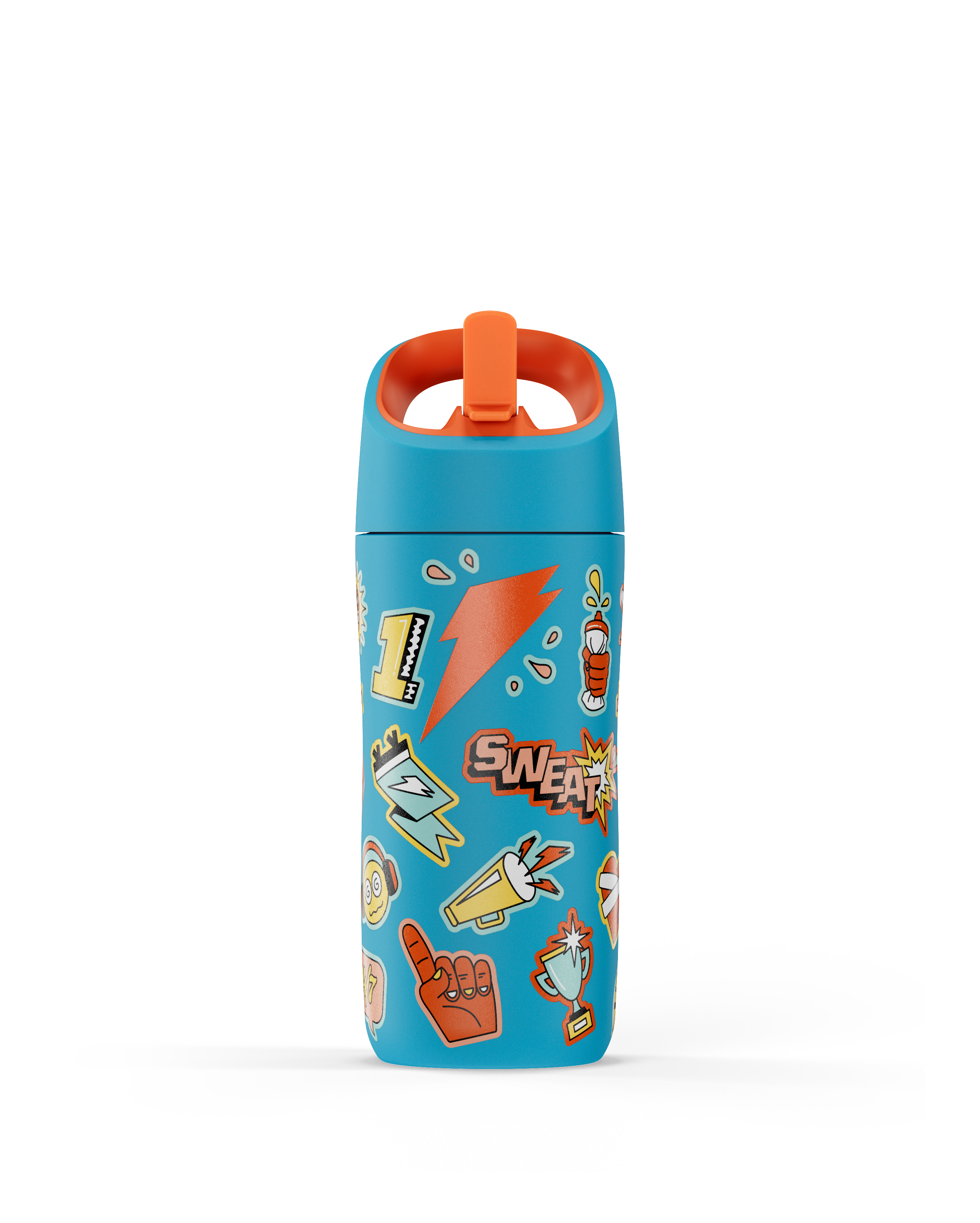 Rookie bottle teal with stickers