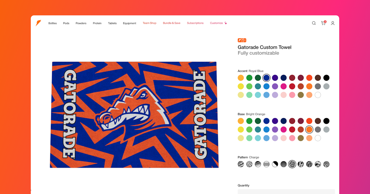 Gatorade Custom Towel Gatorade Official Site
