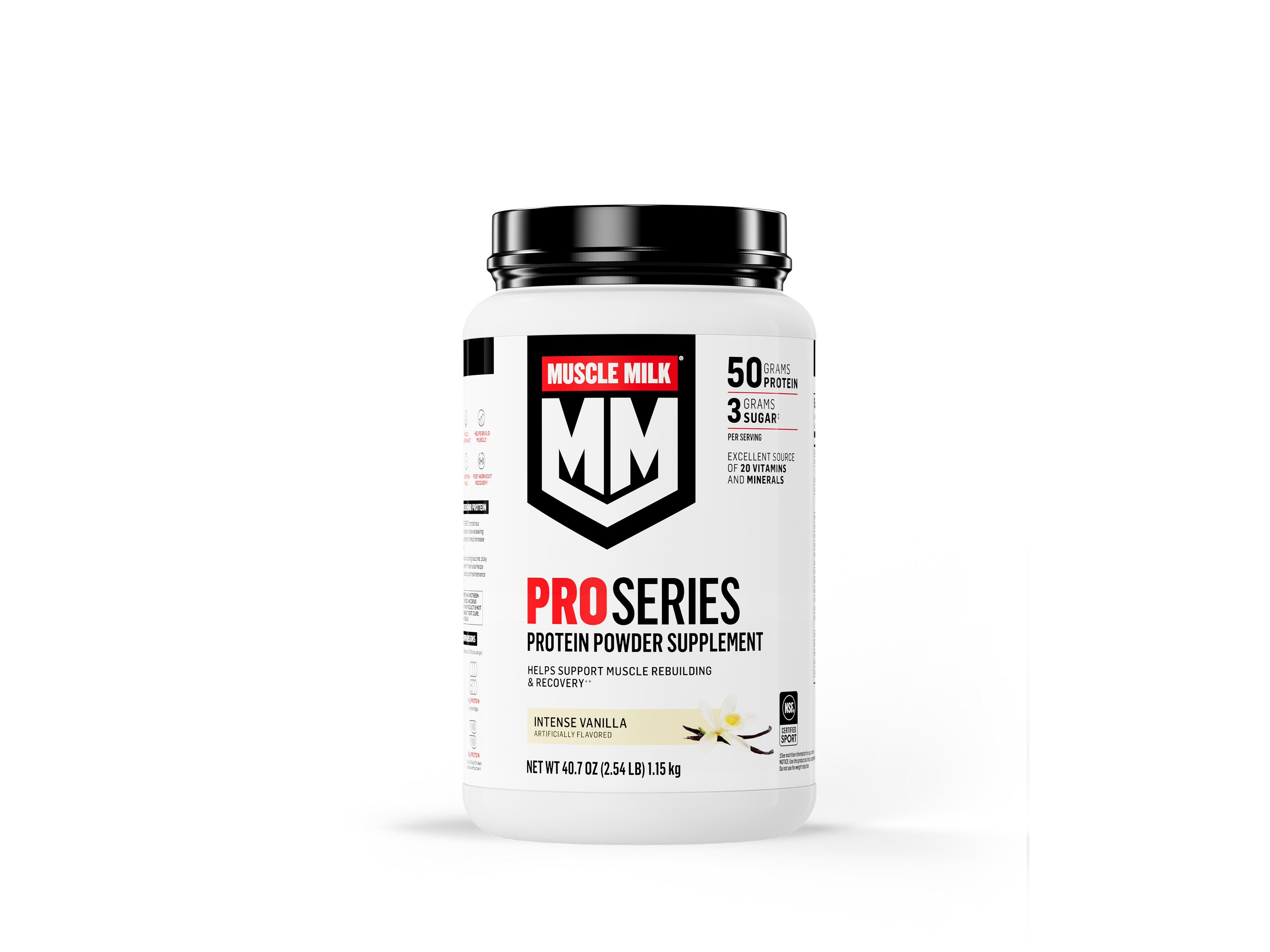 Muscle Milk Pro Series Intense Vanilla Protein Powder Canister