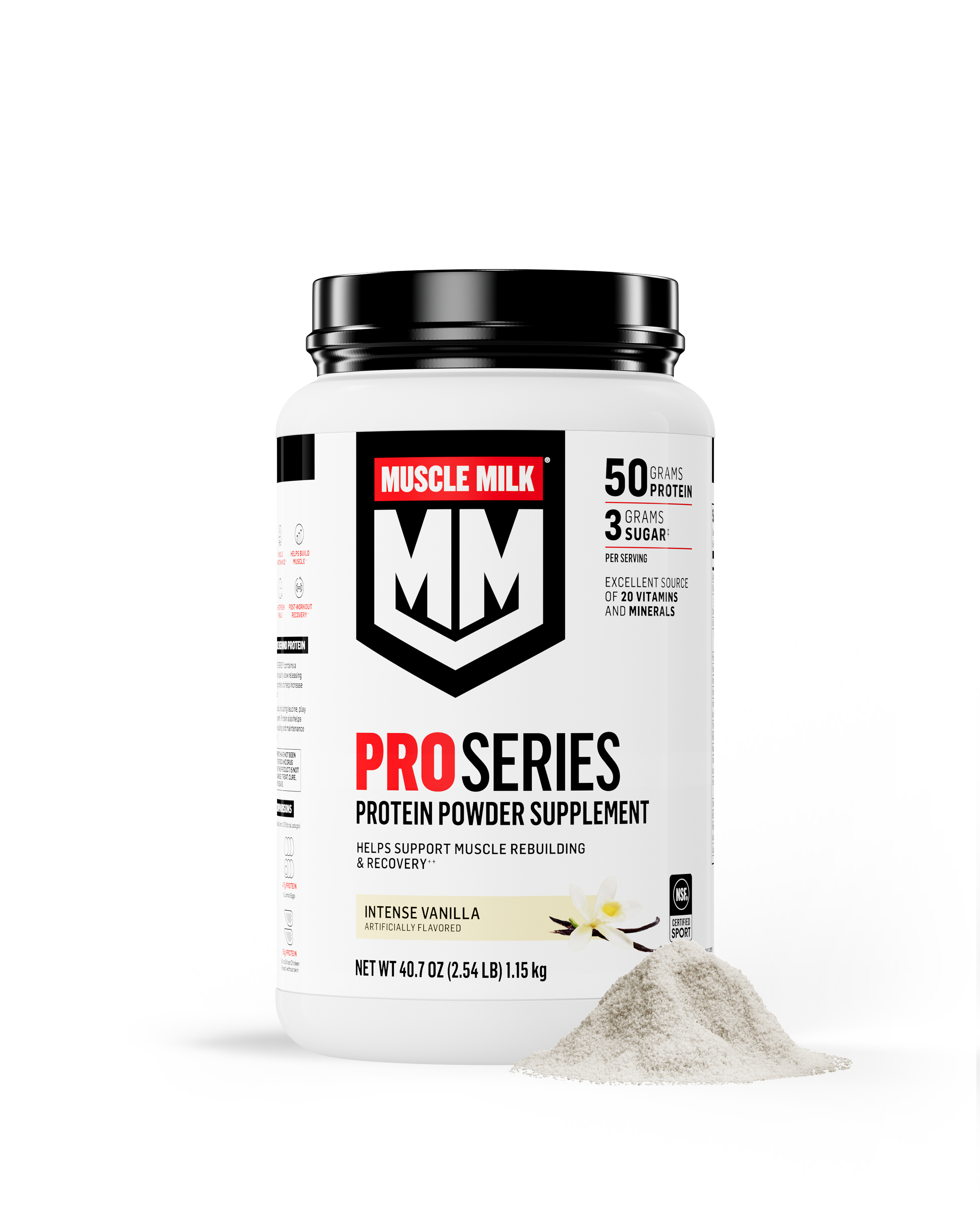 Muscle Milk Pro Series Intense Vanilla Protein Powder Canister