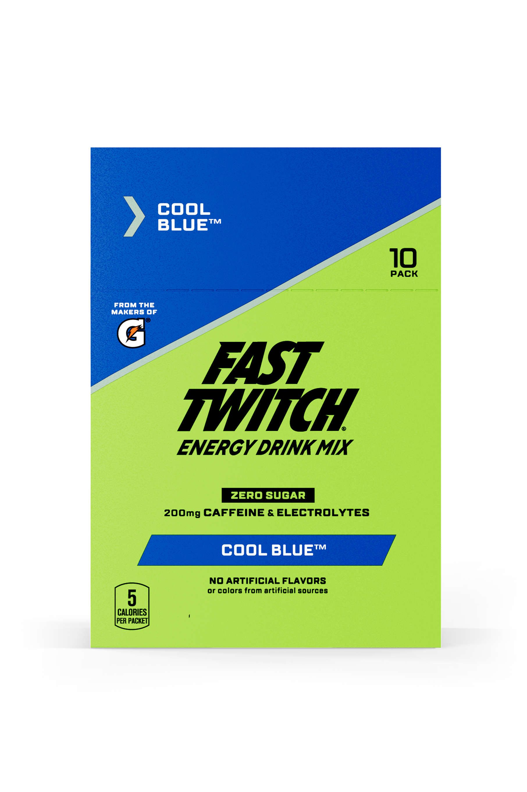 Fast Twitch Powder Sticks Packaging Cool Blue