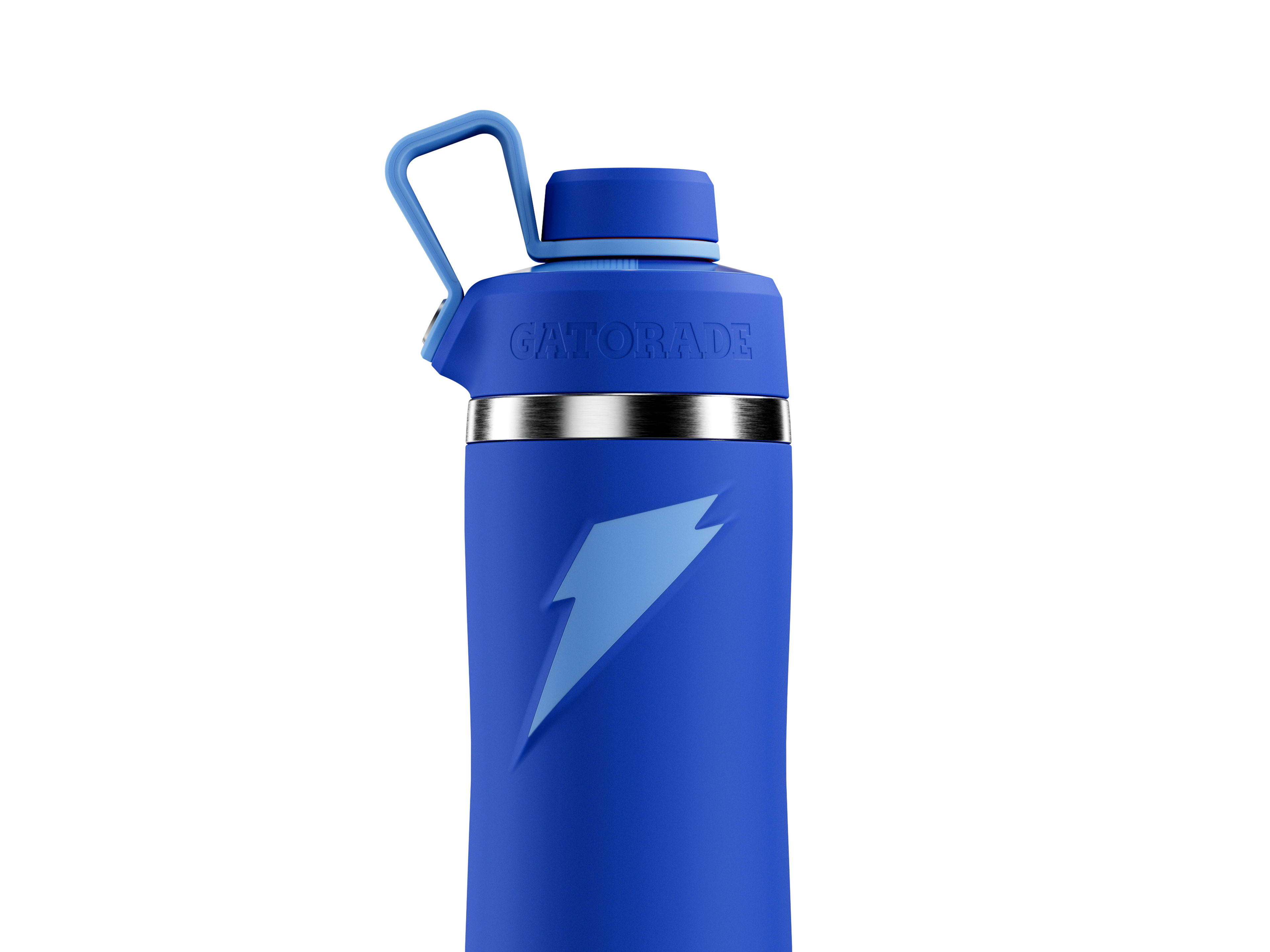 Blue Overtime Stainless Steel Bottle with Screw Cap
