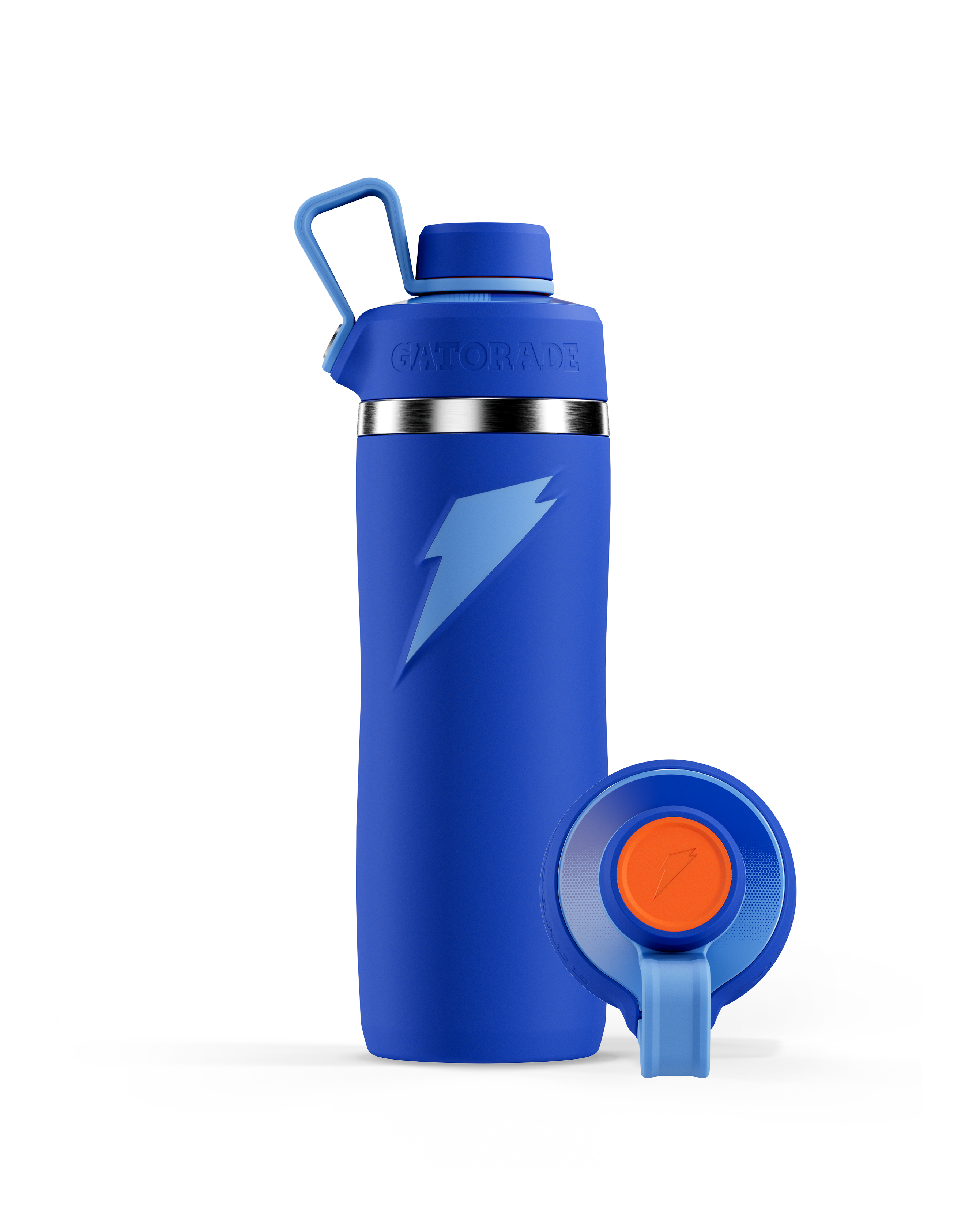 Blue Overtime Stainless Steel Bottle with Screw Cap