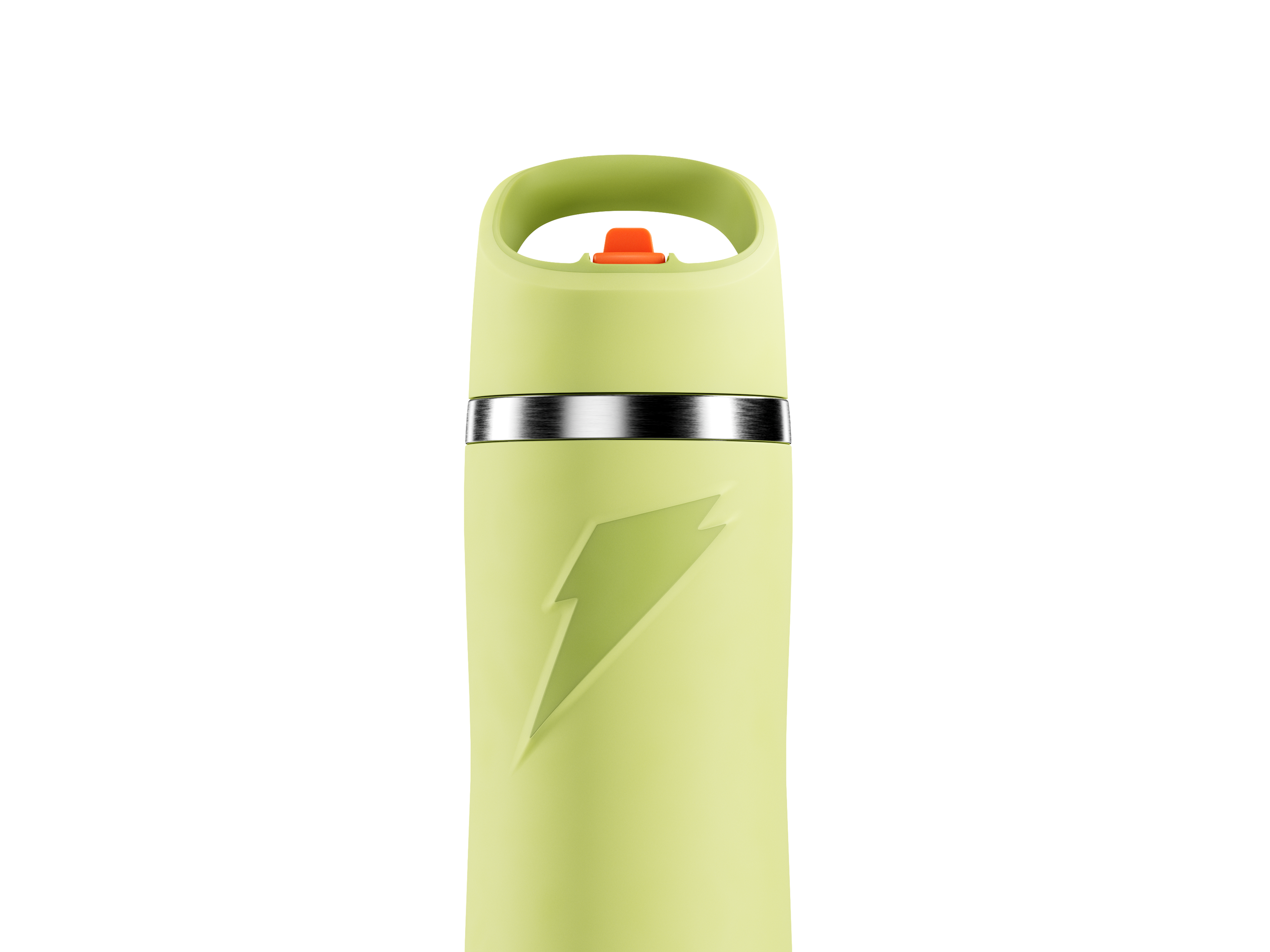 Yellow Overtime Stainless Steel Bottle with Straw cap