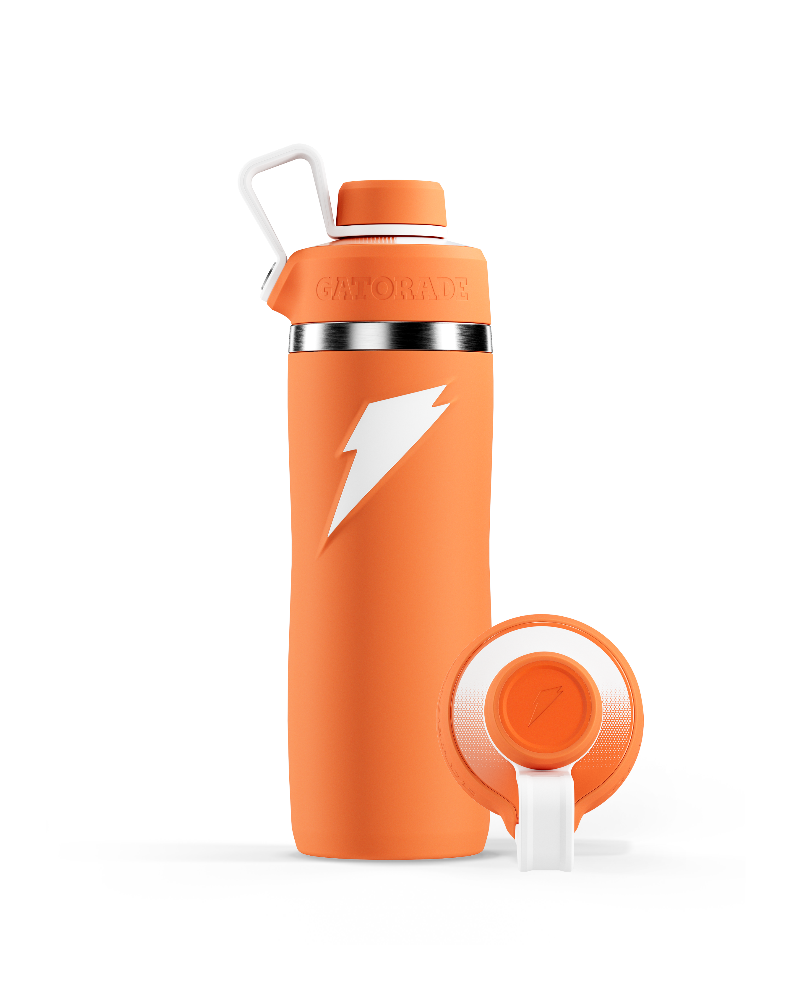 Orange Overtime Stainless Steel bottle with Screw cap