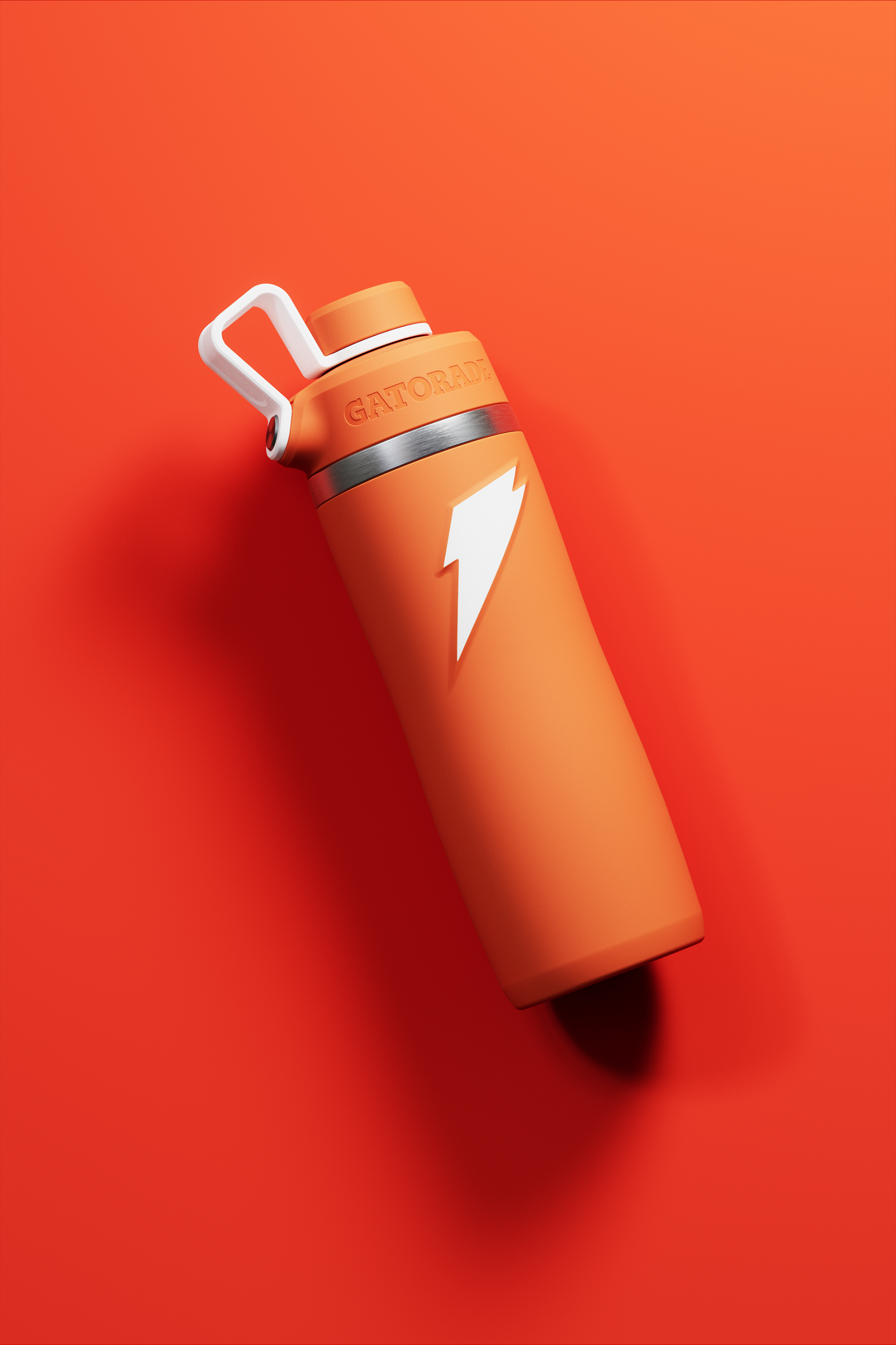 Orange Overtime Stainless Steel bottle with Screw cap