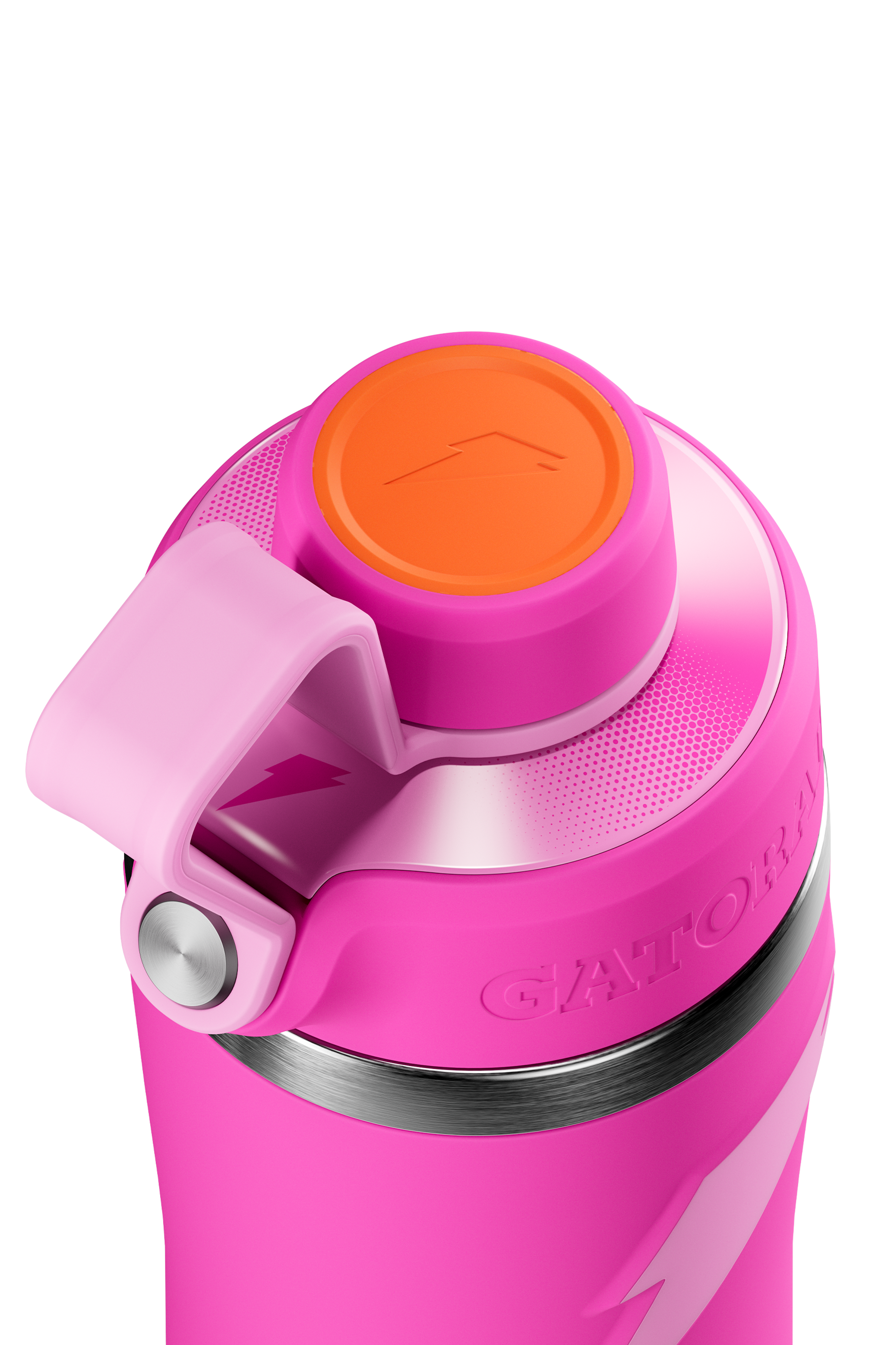 Pink Overtime Stainless Steel bottle with screw cap