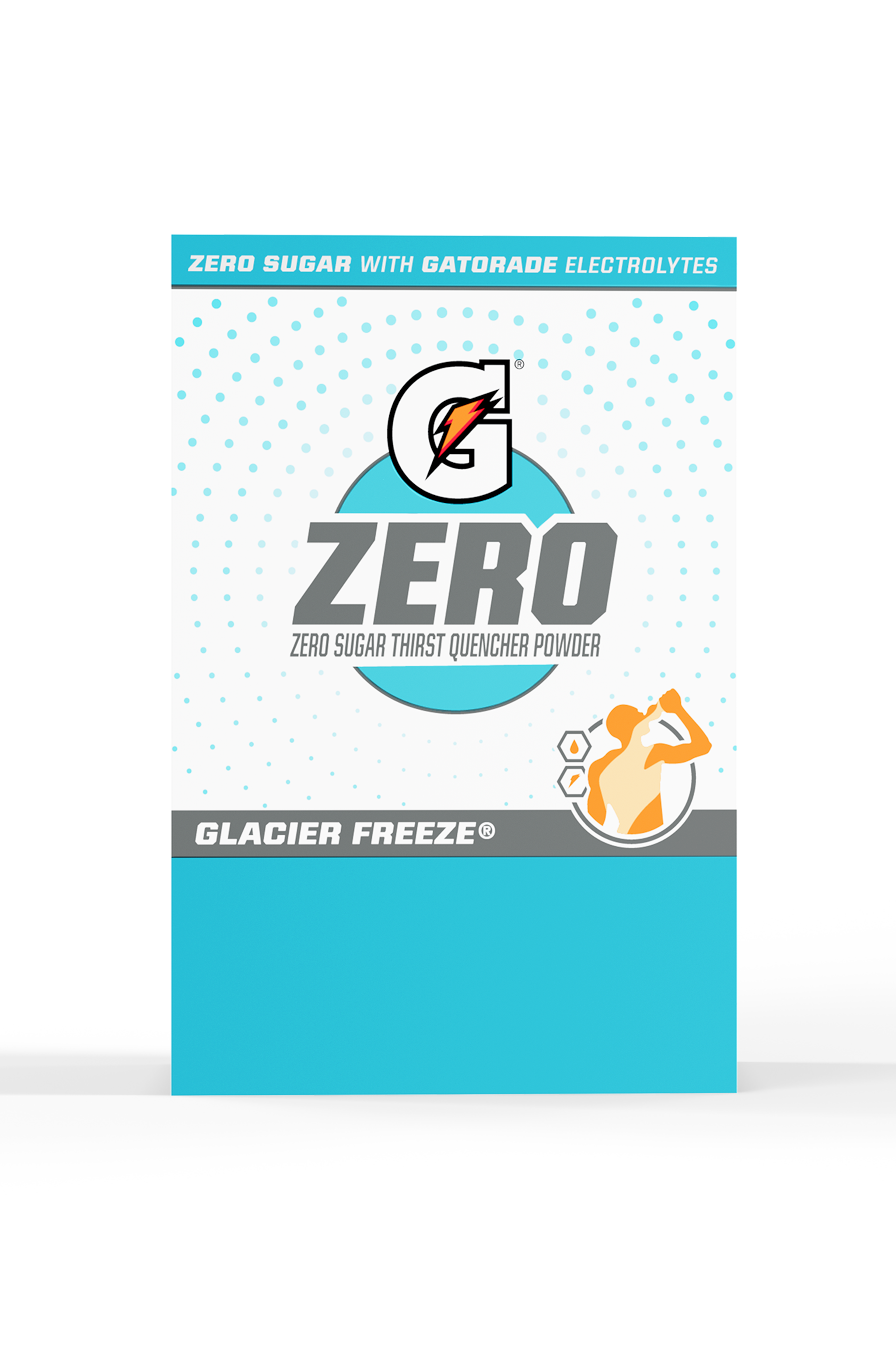 gatorade zero glacier freeze powder box