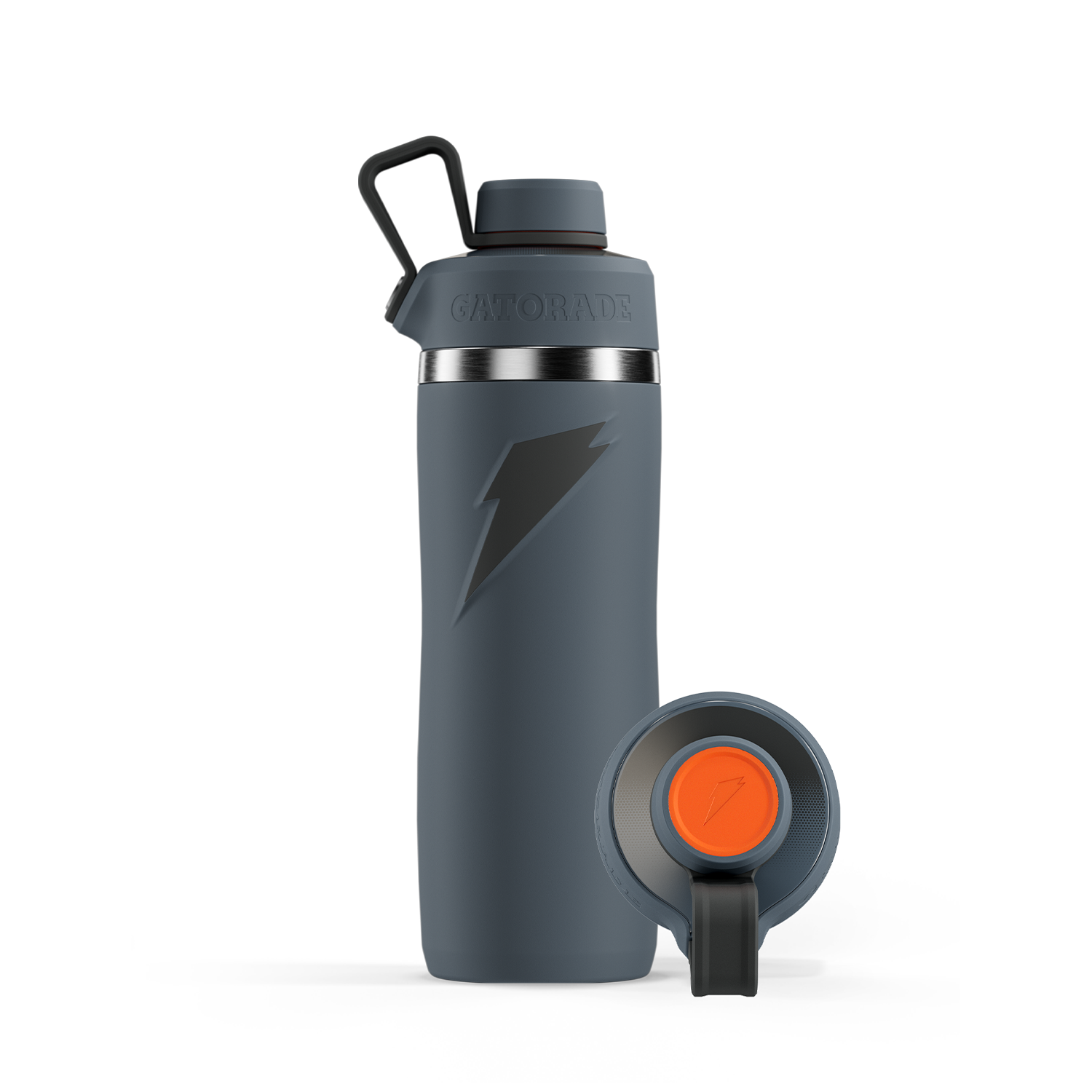 Graphite Overtime Bottle with Screw Cap