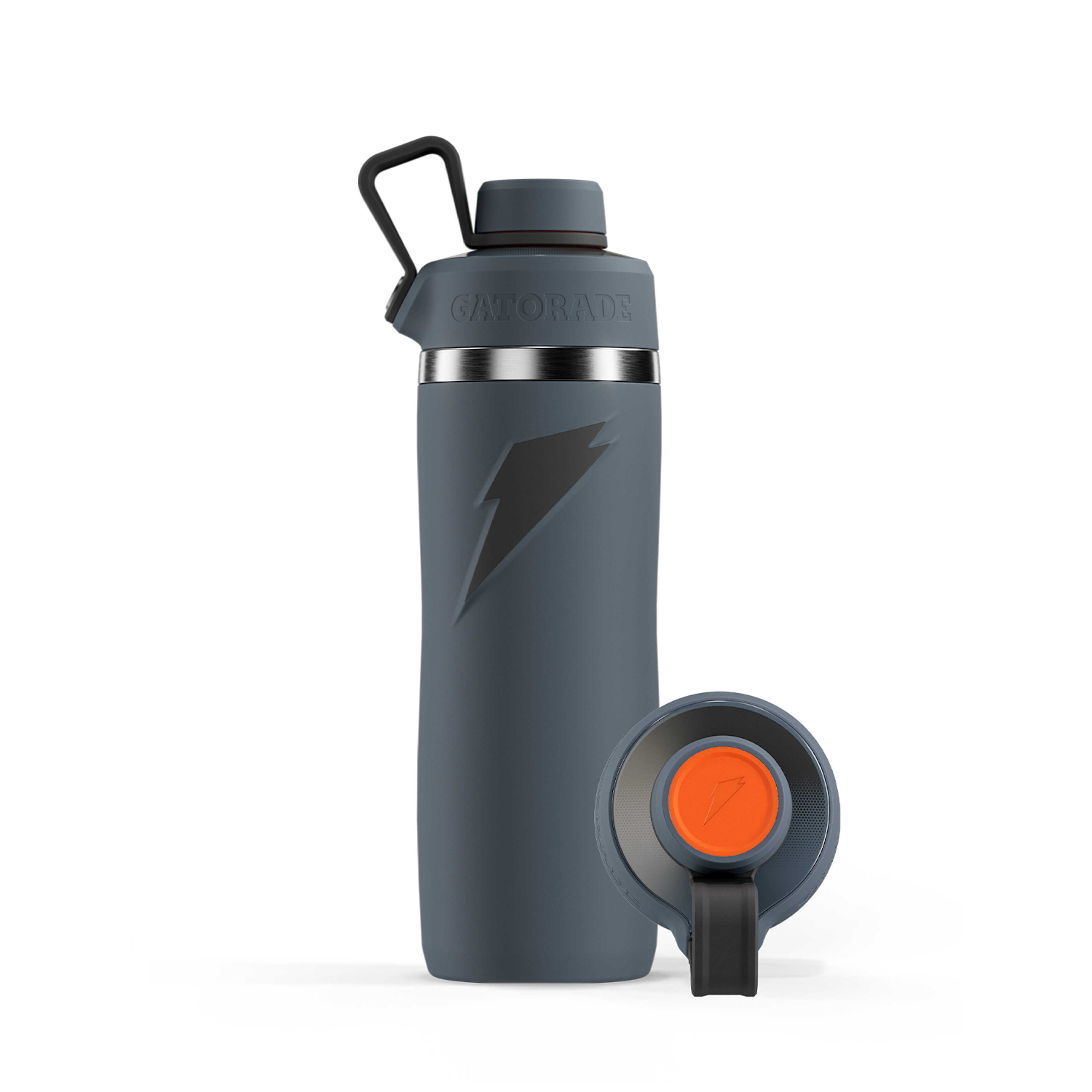 Graphite Overtime Bottle with Screw Cap