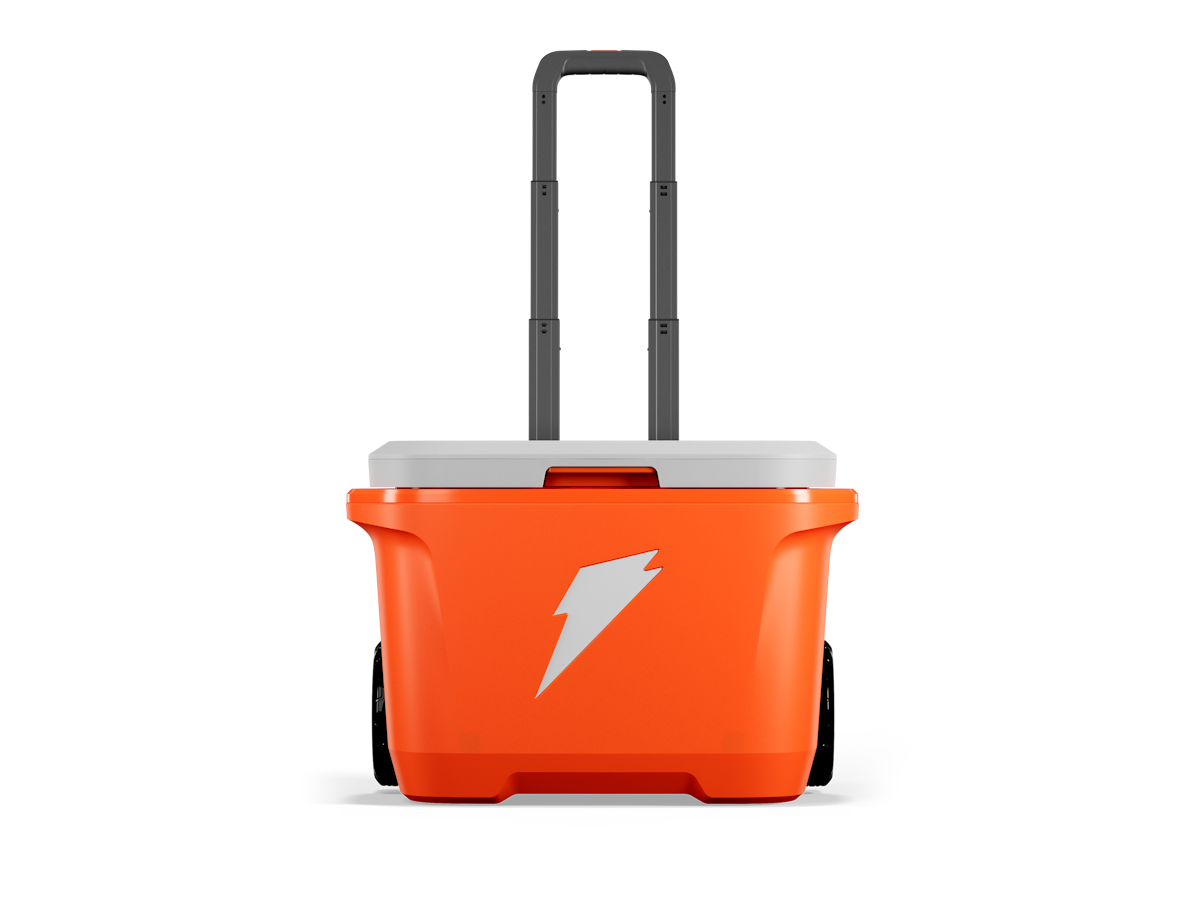 Orange Huddle Rolling Cooler | Gatorade Official Site