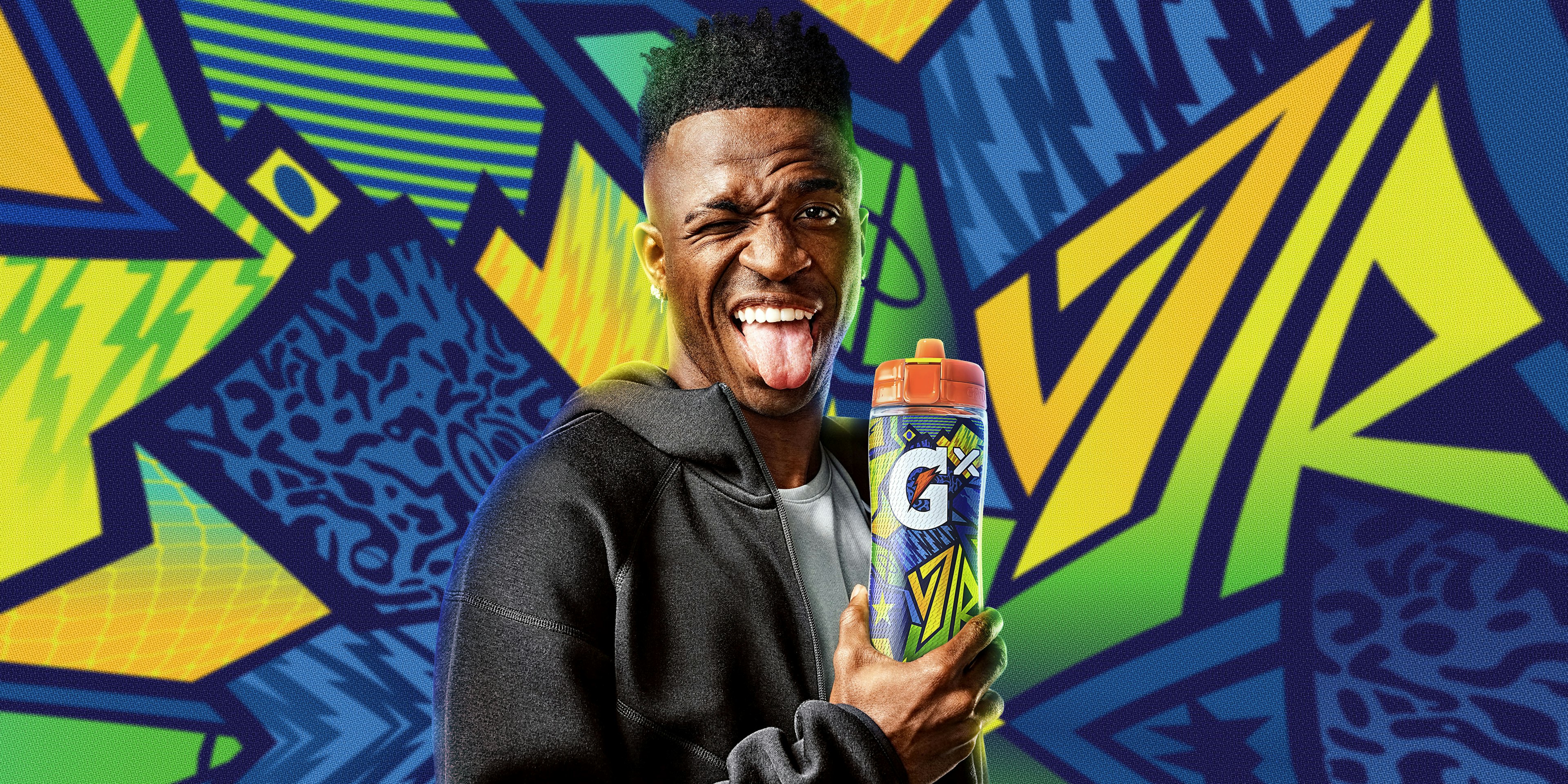 Vini Jr with his new bottle