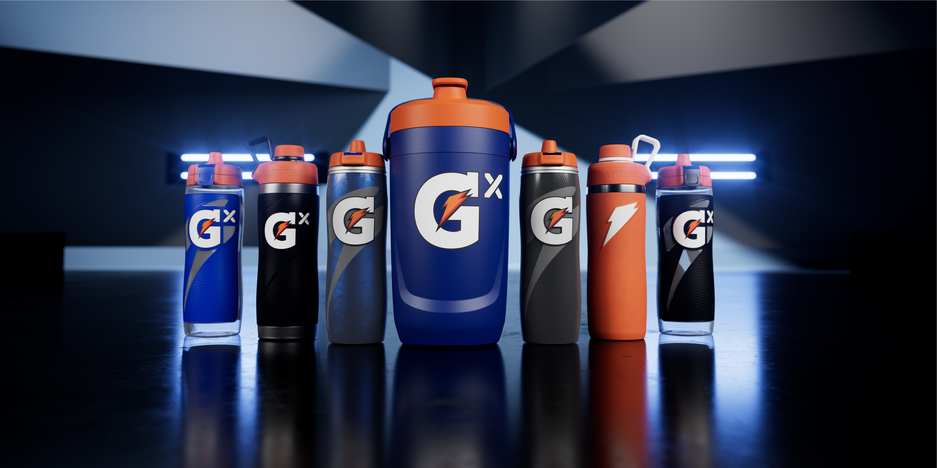 gx squeeze, gx stainless, insulated and gx jug bottles