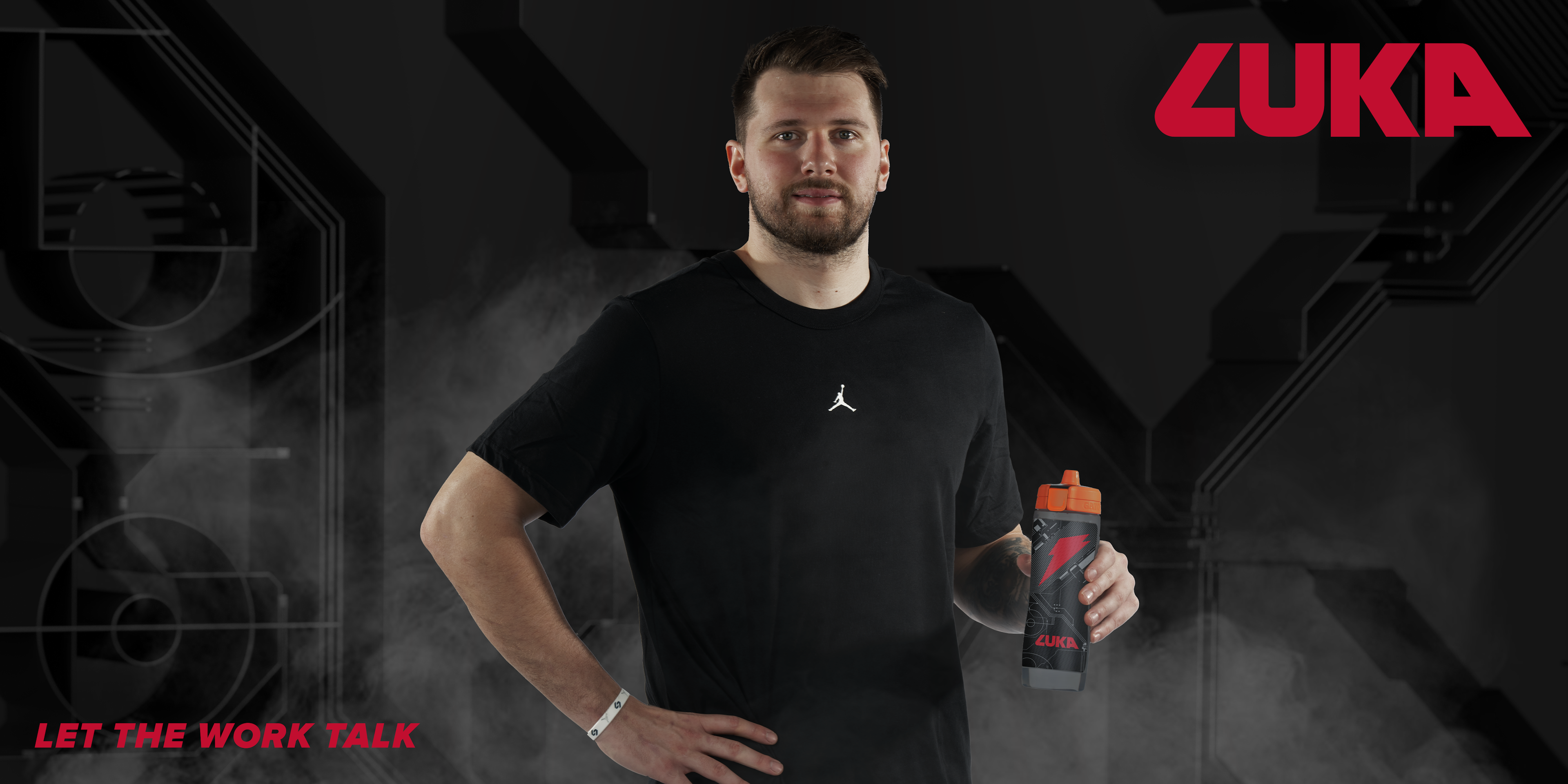 Luka Doncic with Bottle