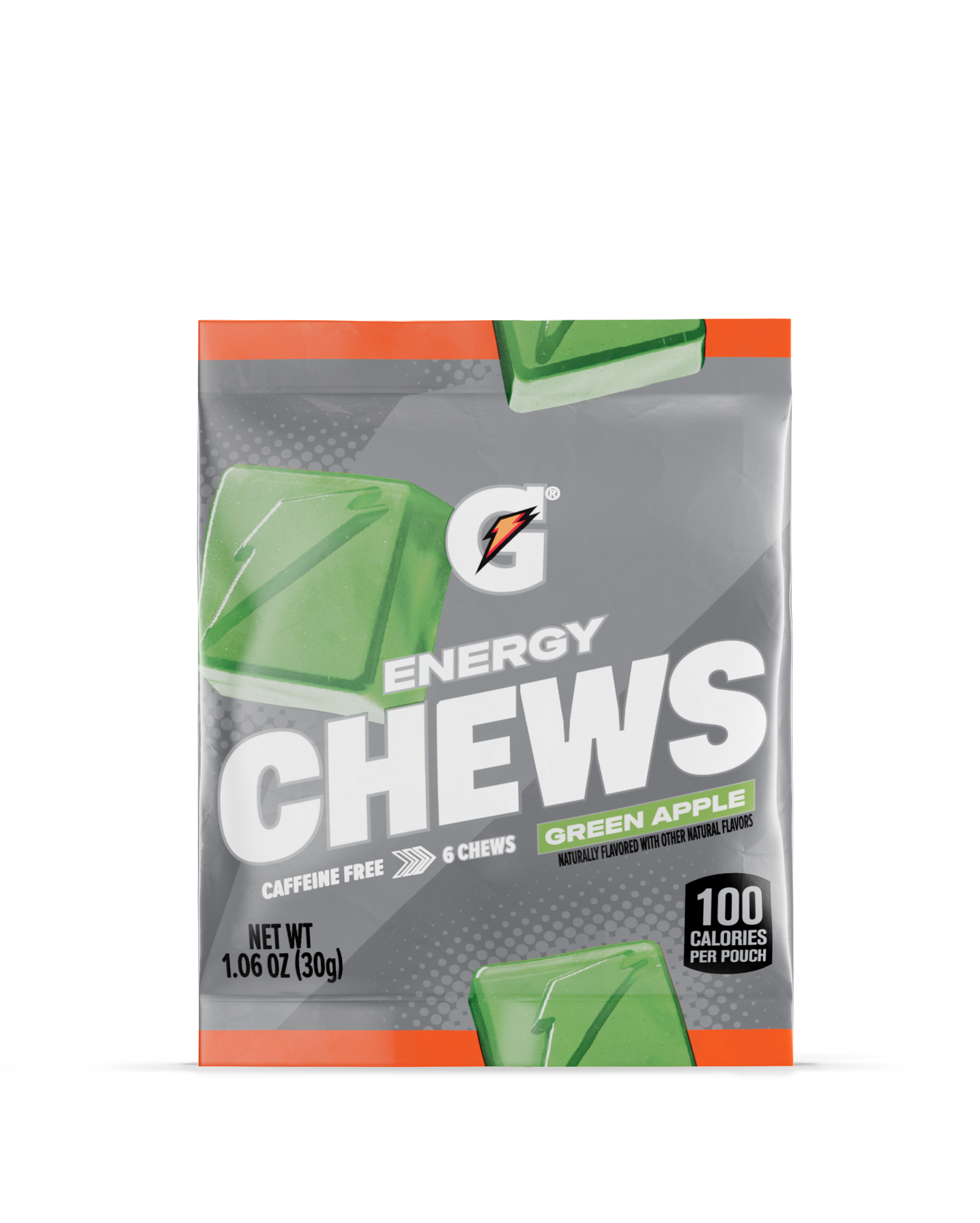 Gatorade energy chews green apple 16 pouches