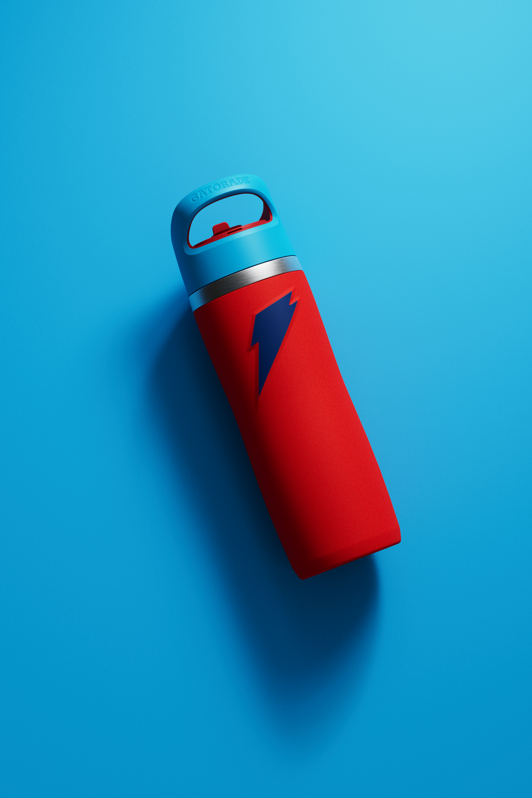 Red - Blue colorblock overtime bottle