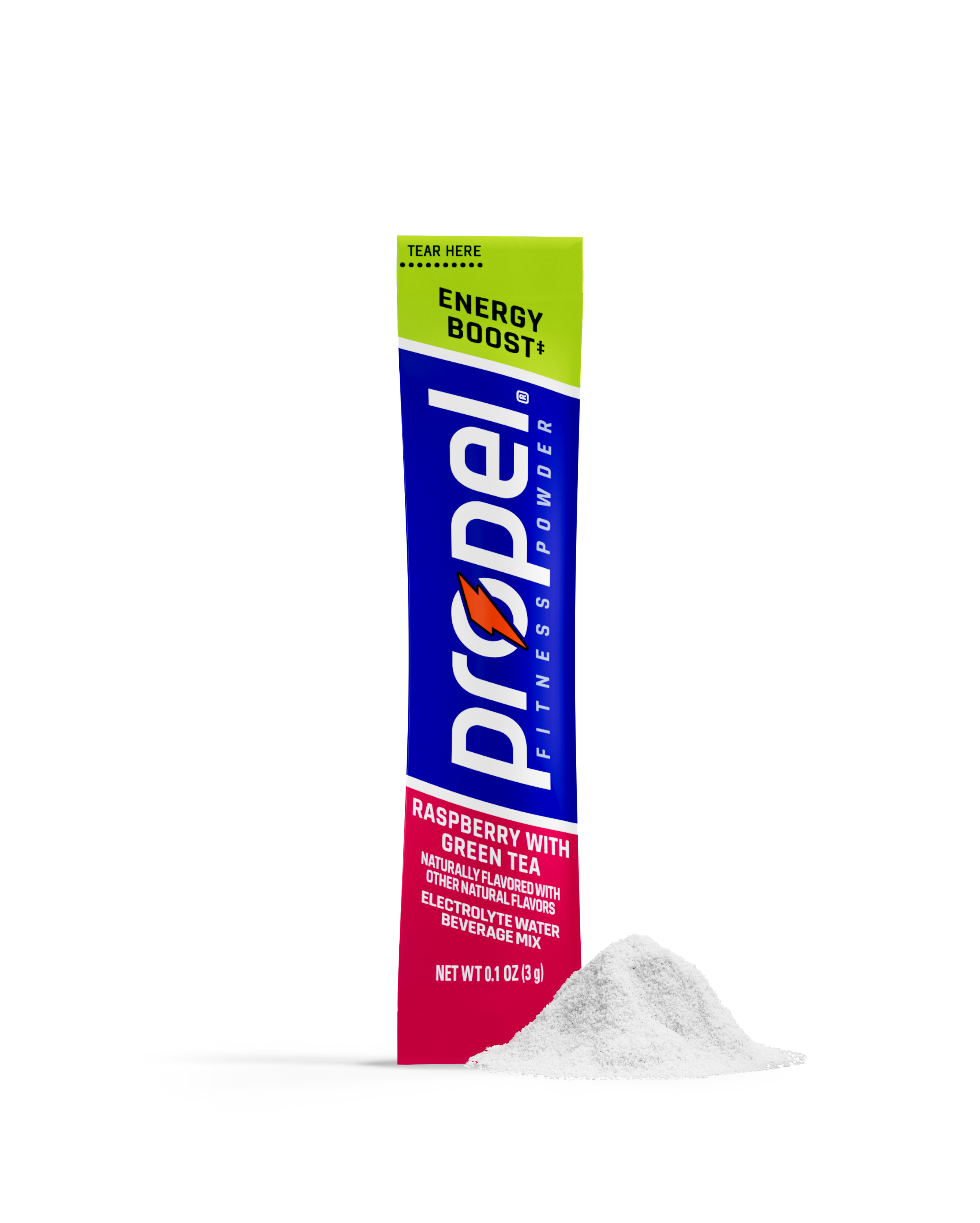 Propel energy boost powder raspberry green tea