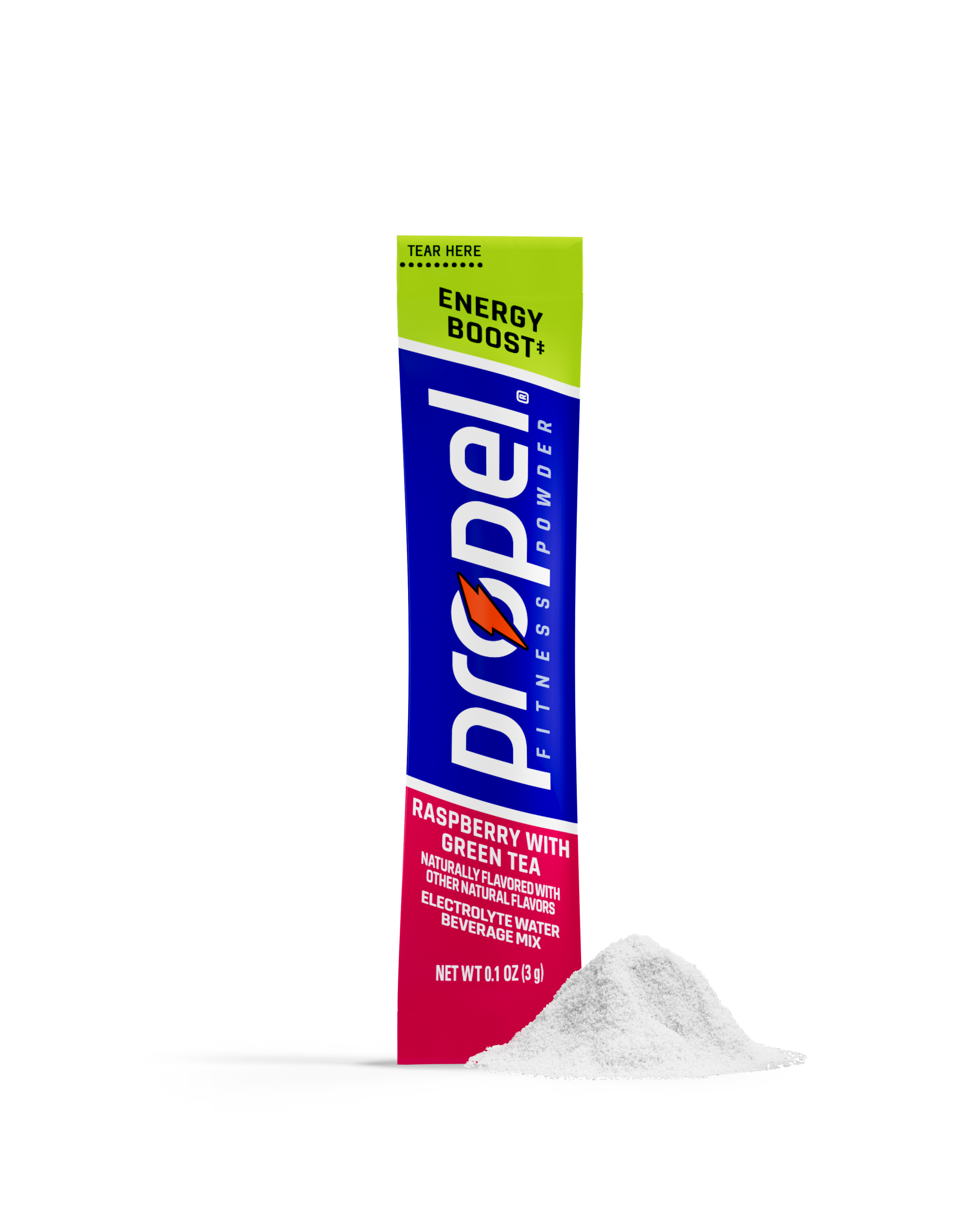 Propel energy boost powder raspberry green tea
