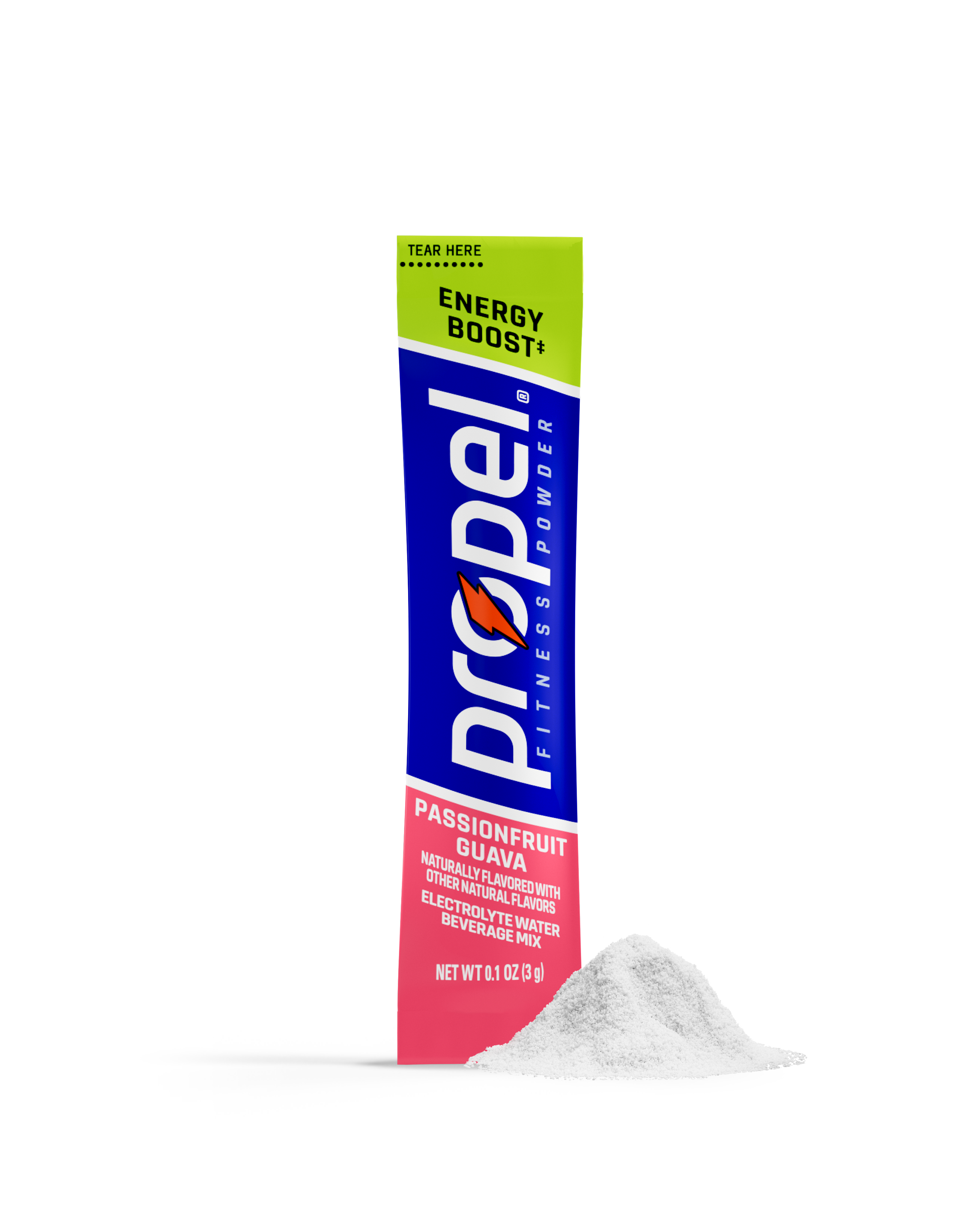 Propel energy boost powder passionfruit guava