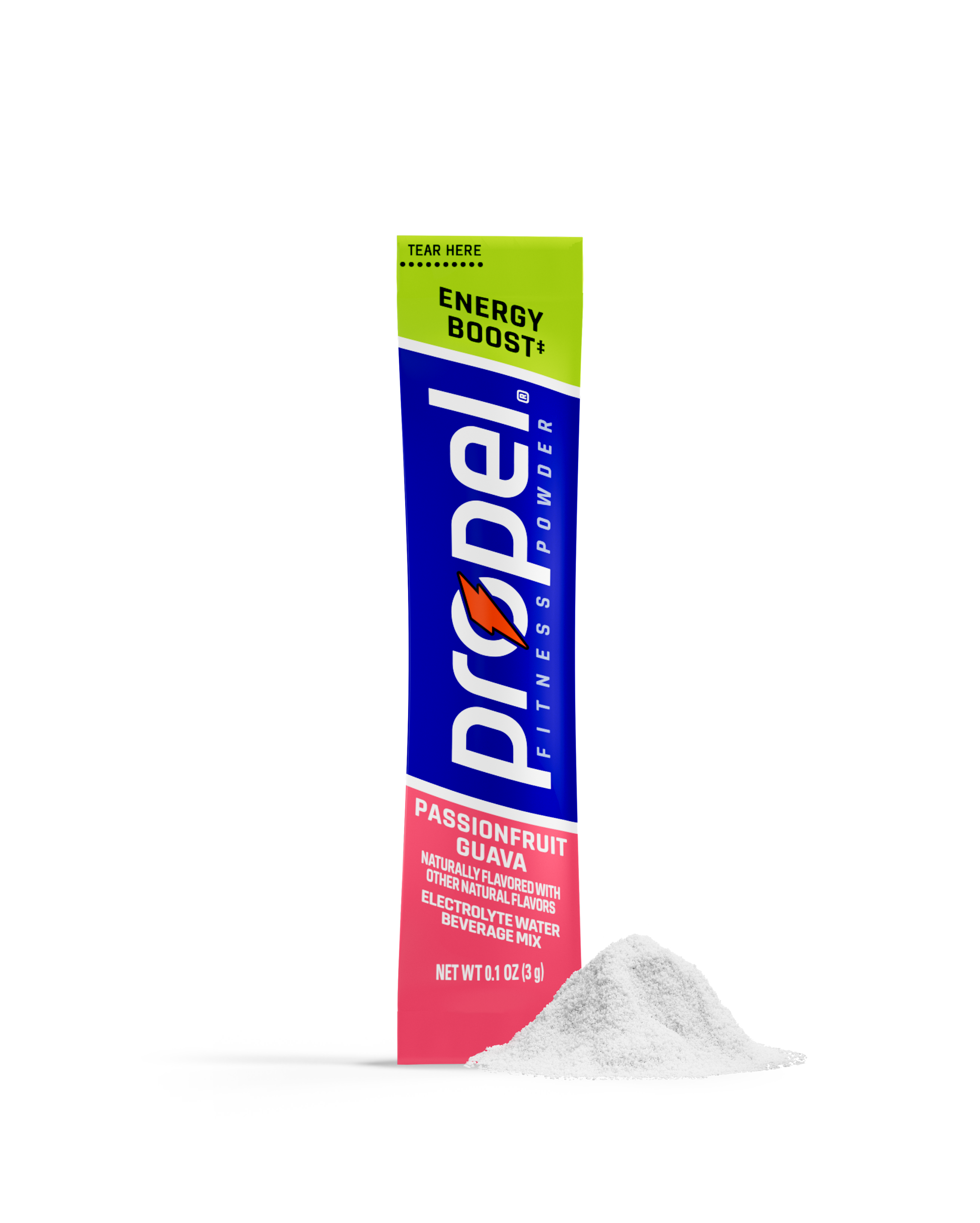 Propel energy boost powder passionfruit guava