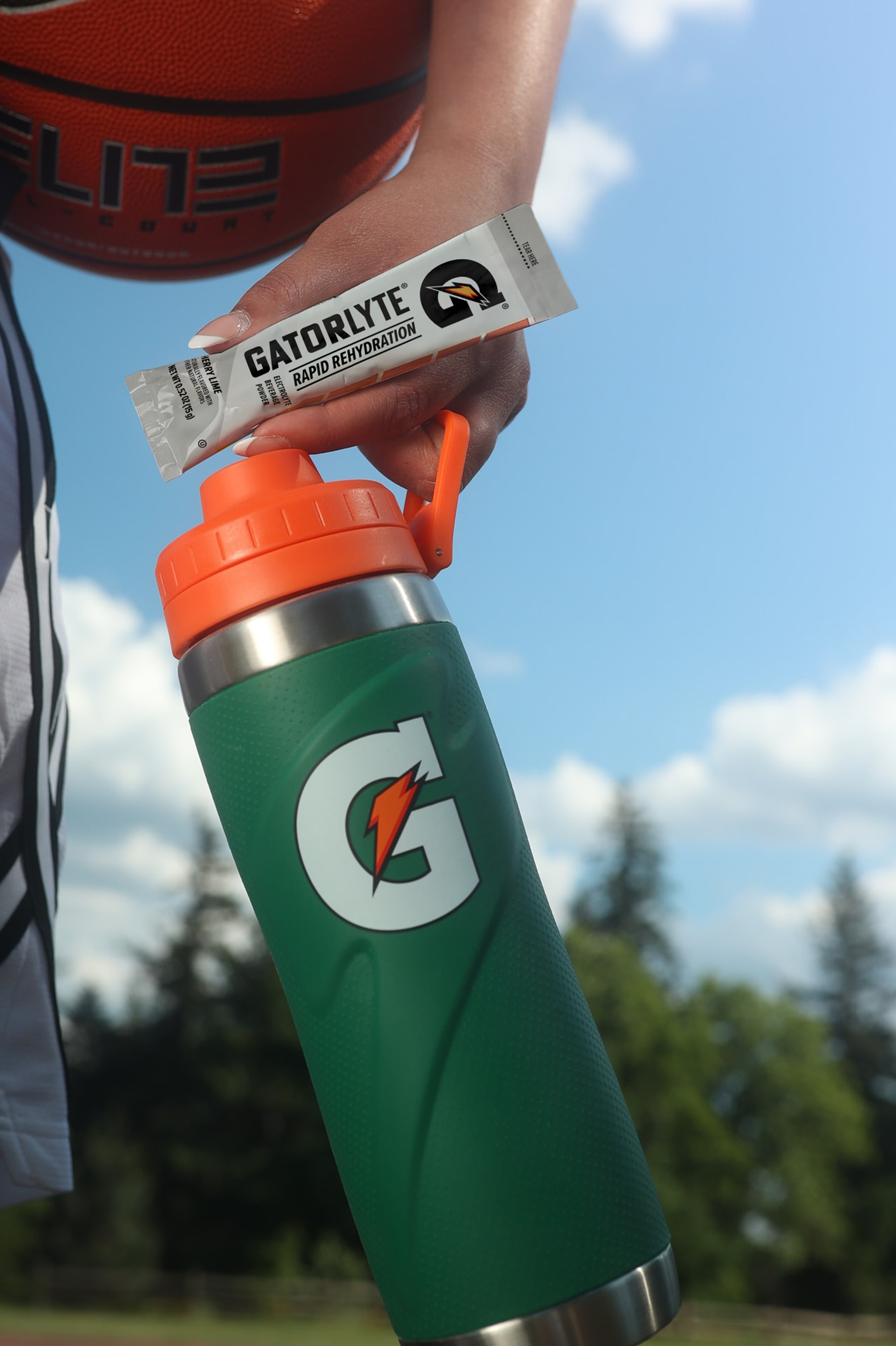 Gatorlyte with G stainless bottle