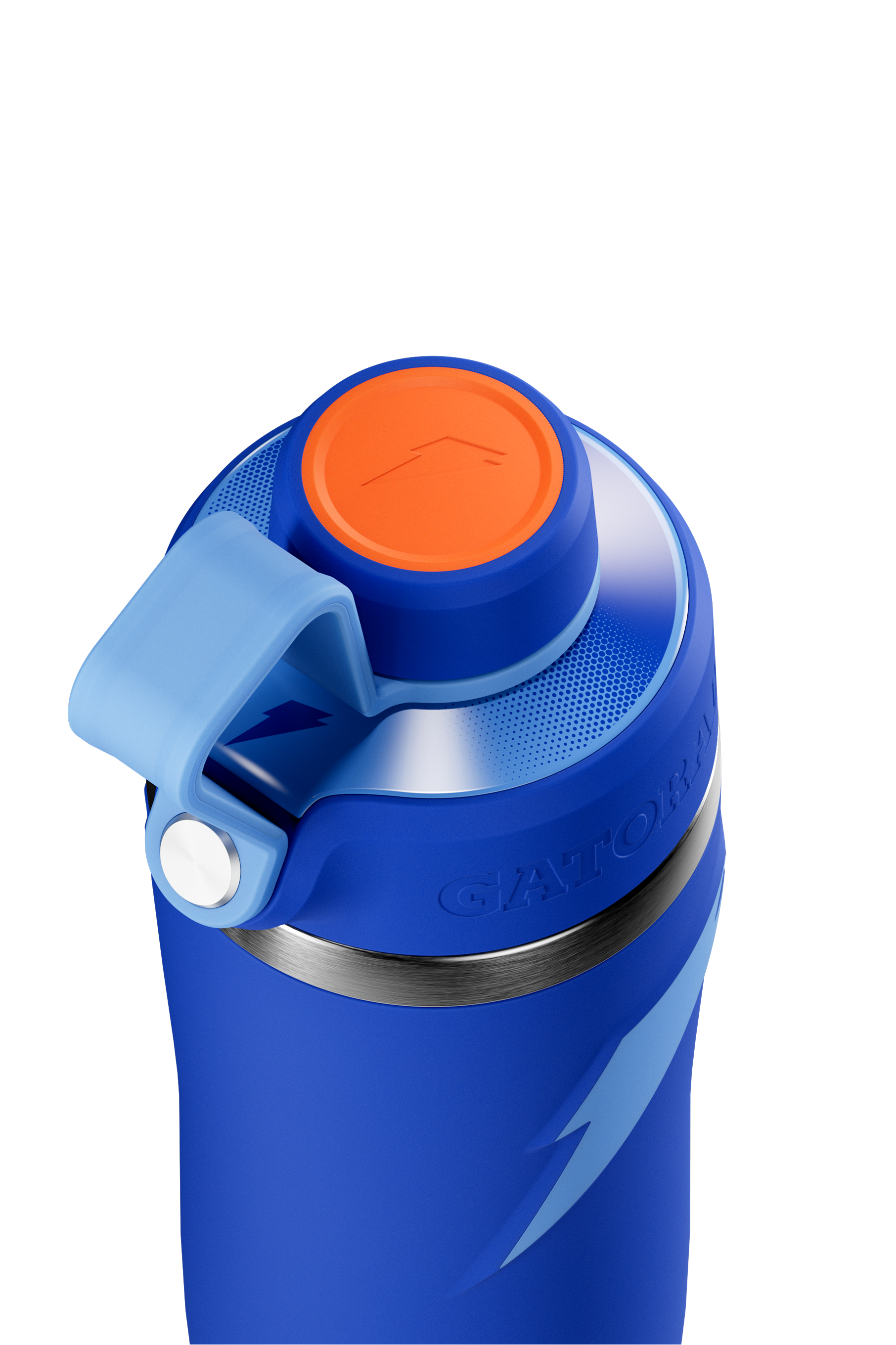 32 oz overtime bottle blue close up