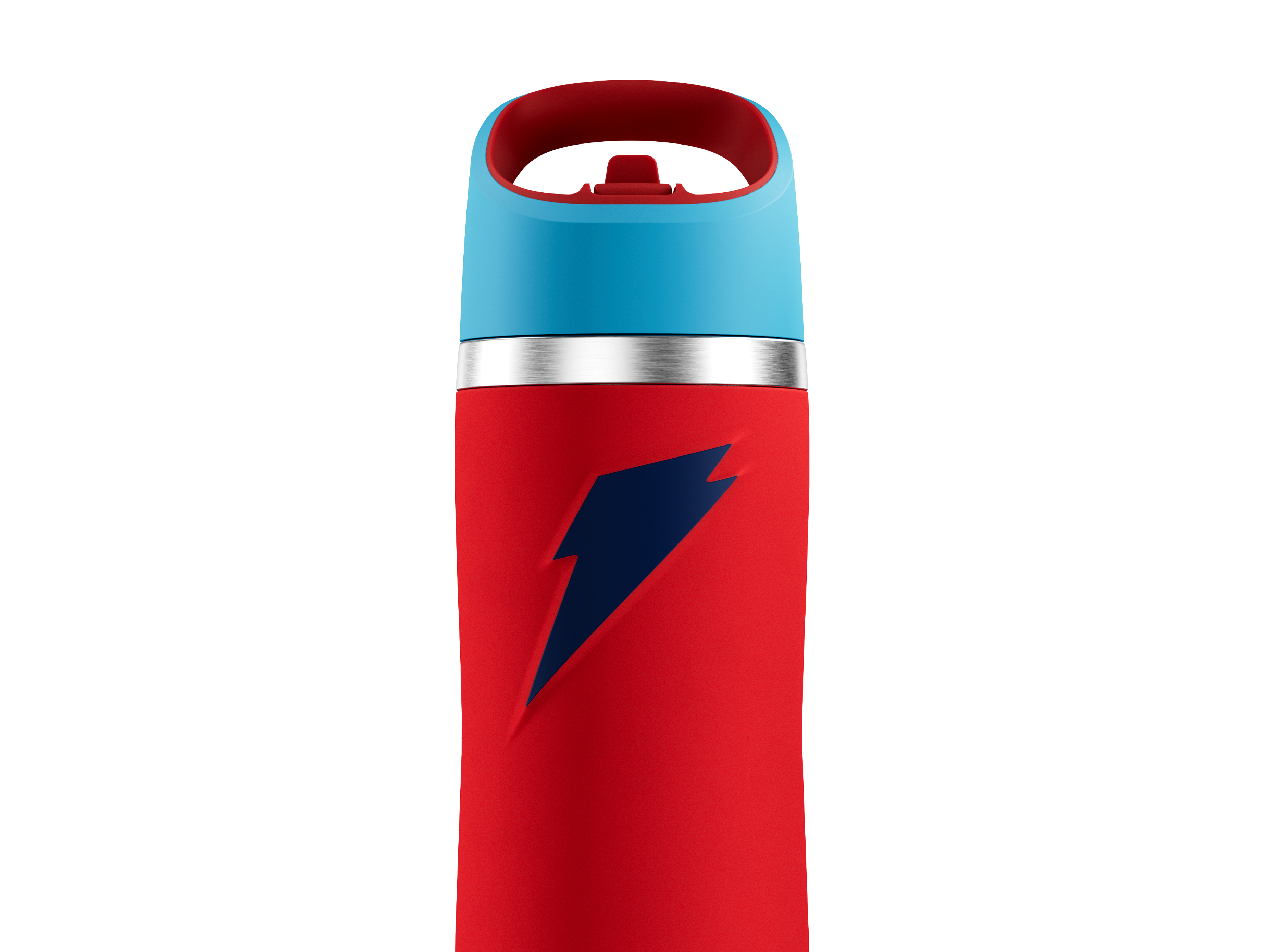 32oz overtime bottle red/blue colorblock