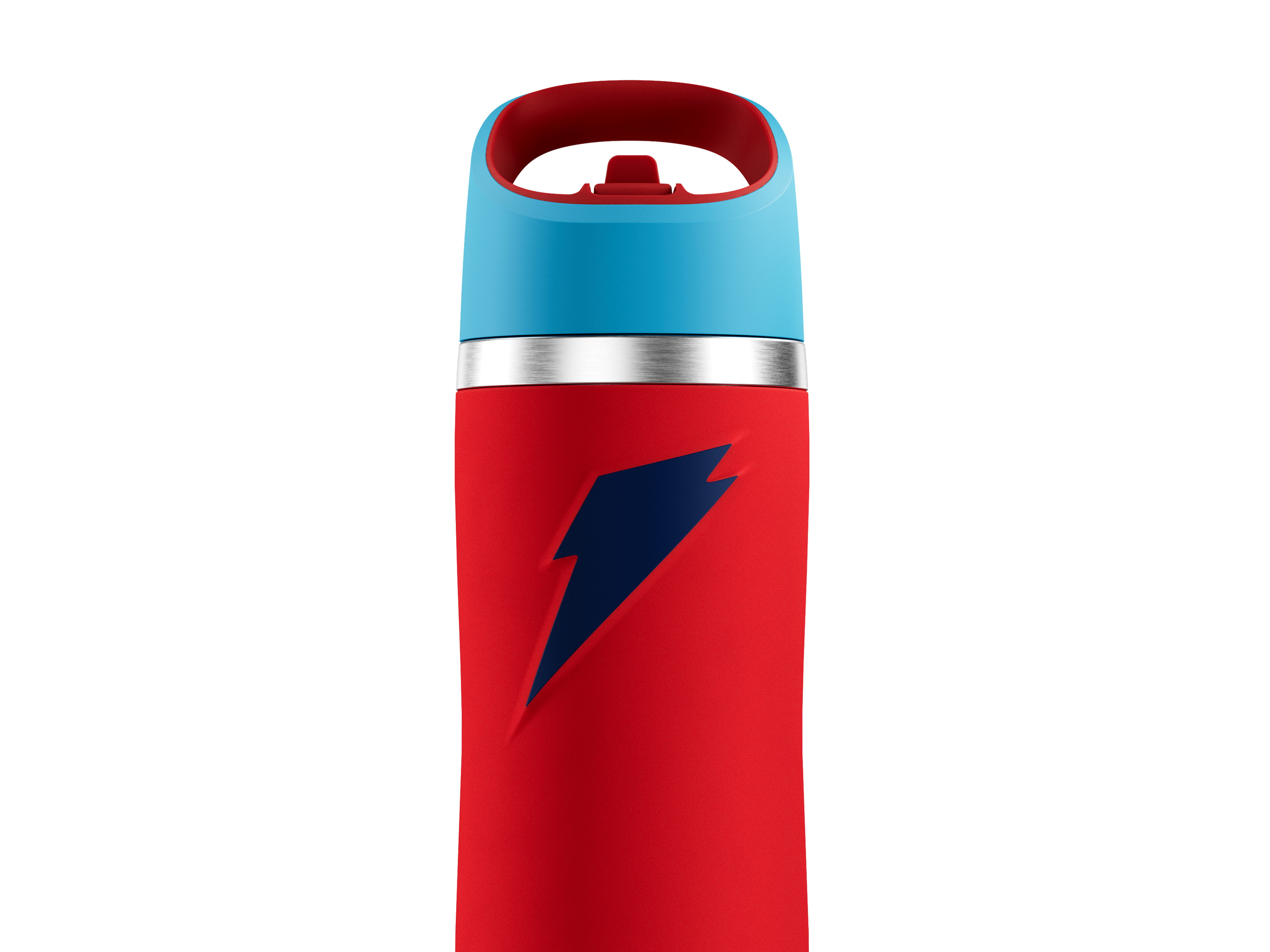 32oz overtime bottle red/blue colorblock