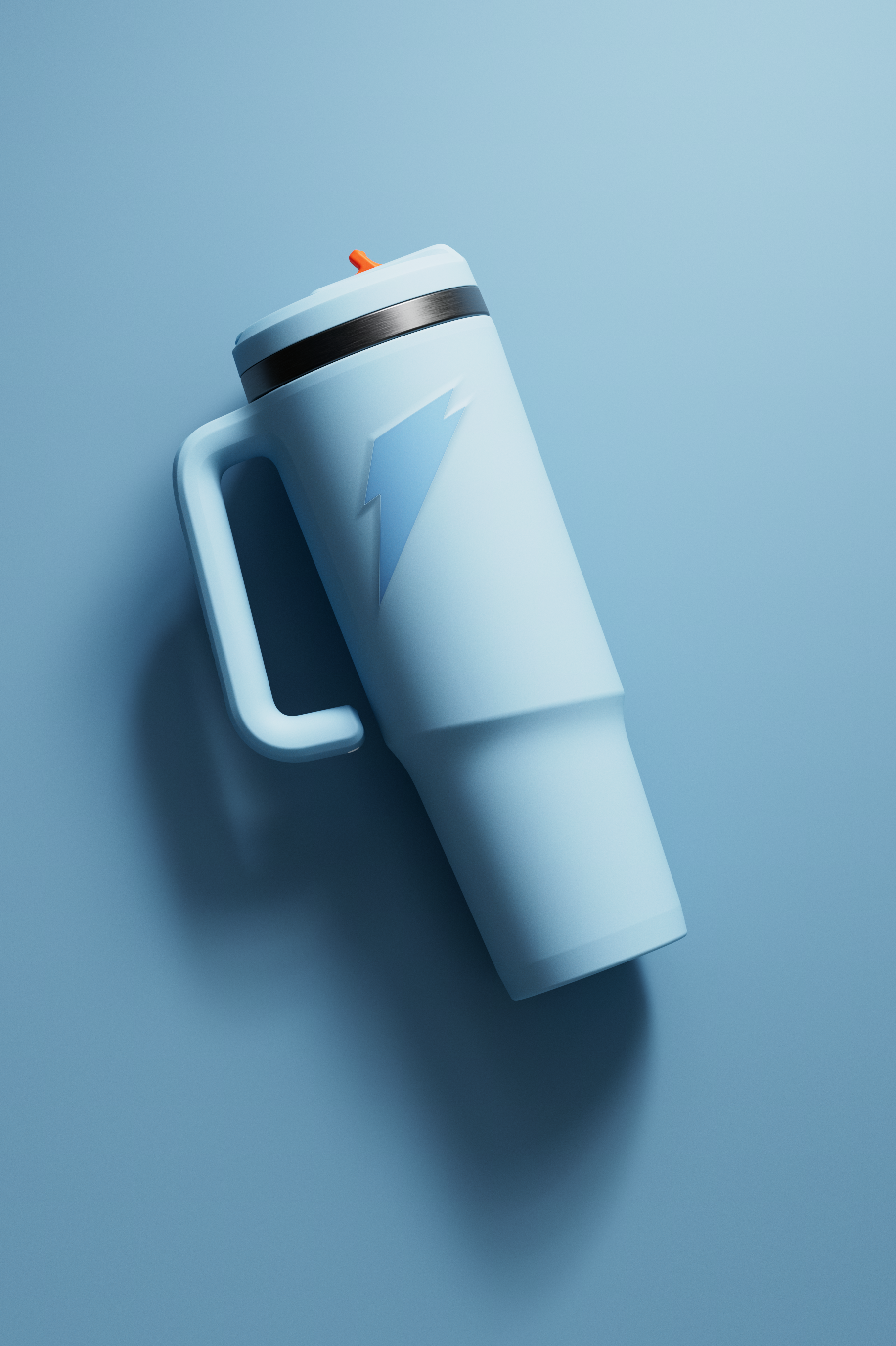 36oz crossover stainless steel tumbler light blue