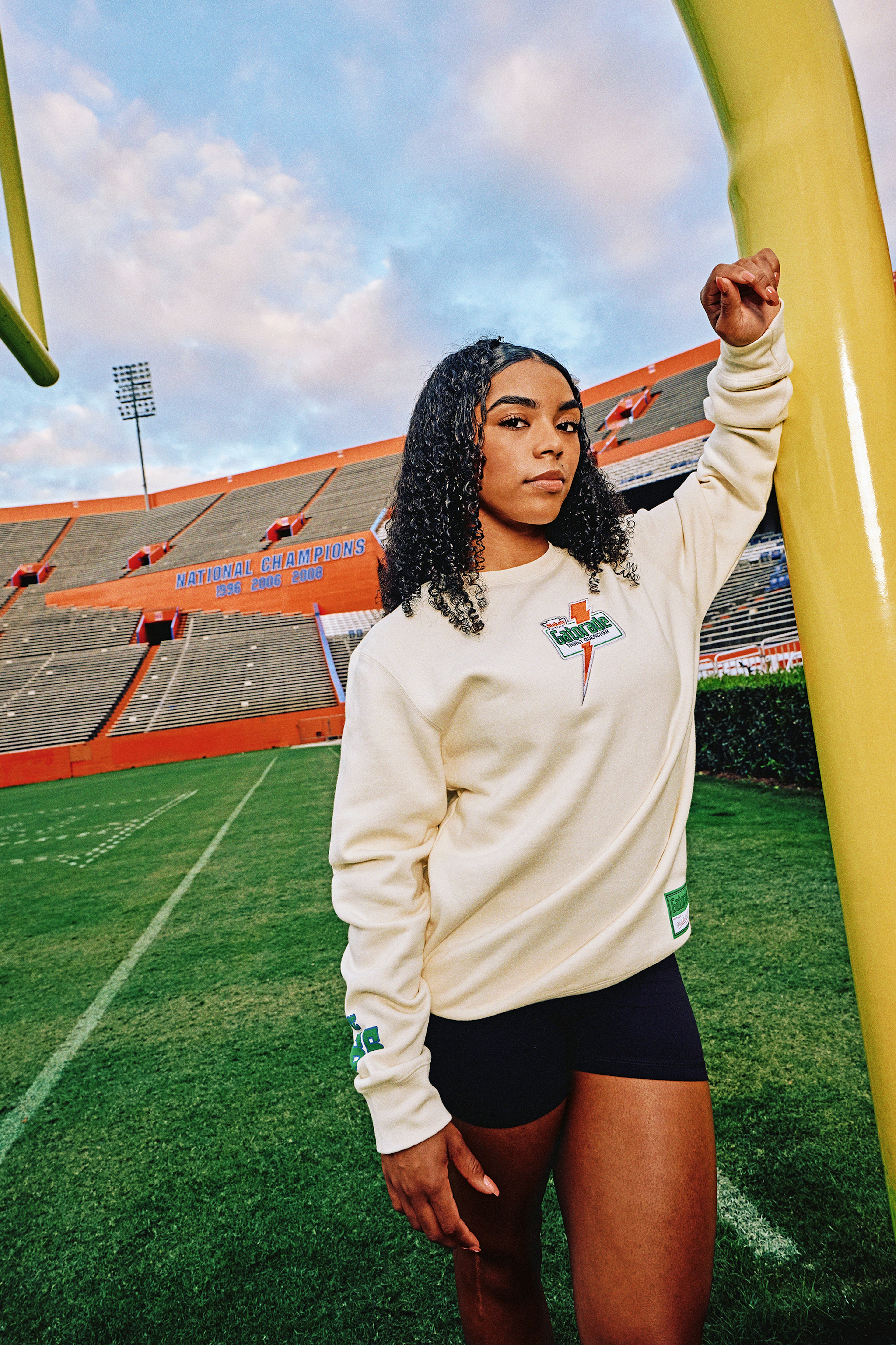 Gatorade x Mitchell & Ness crewneck  on athlete