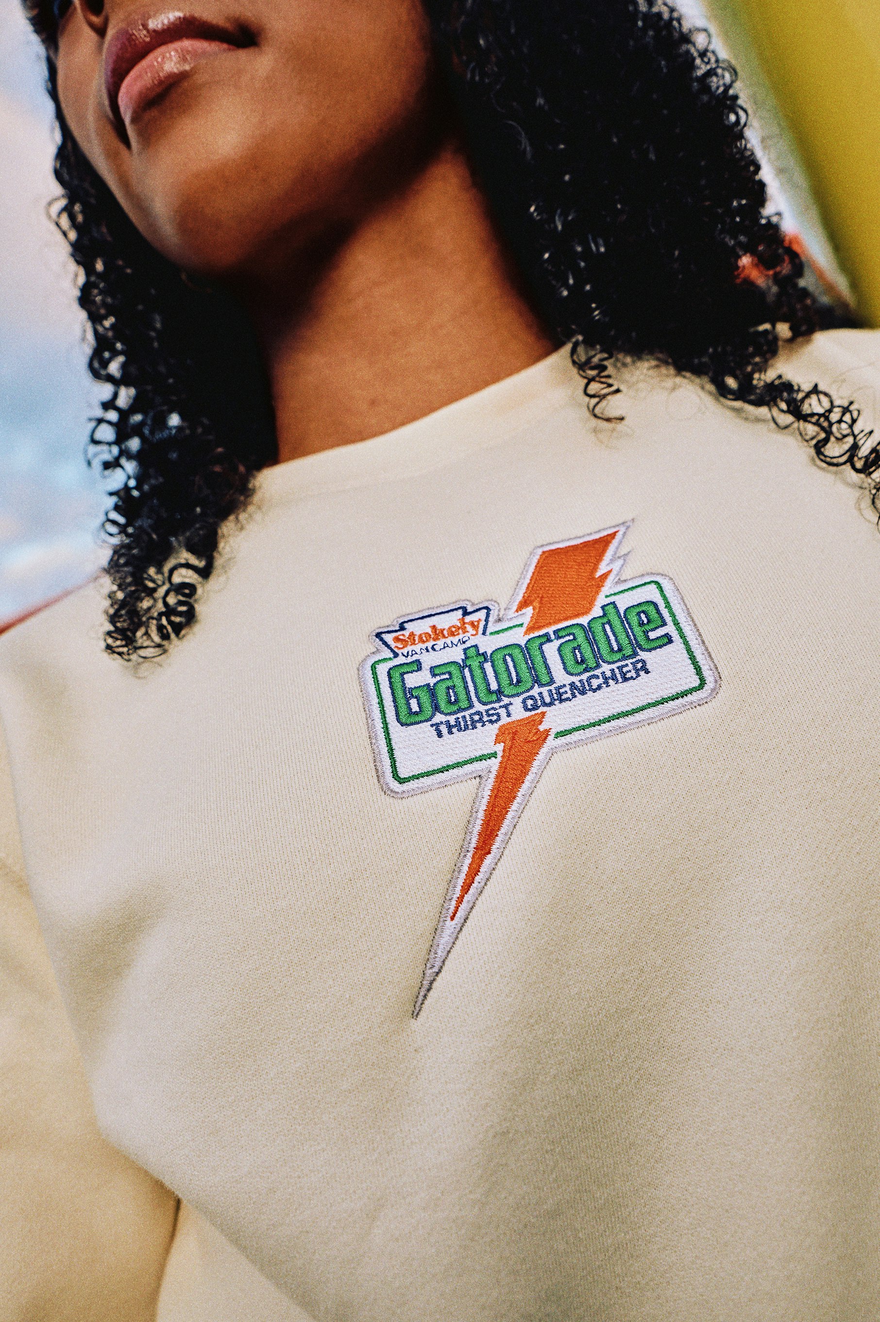 Gatorade x Mitchell & Ness crewneck on athlete