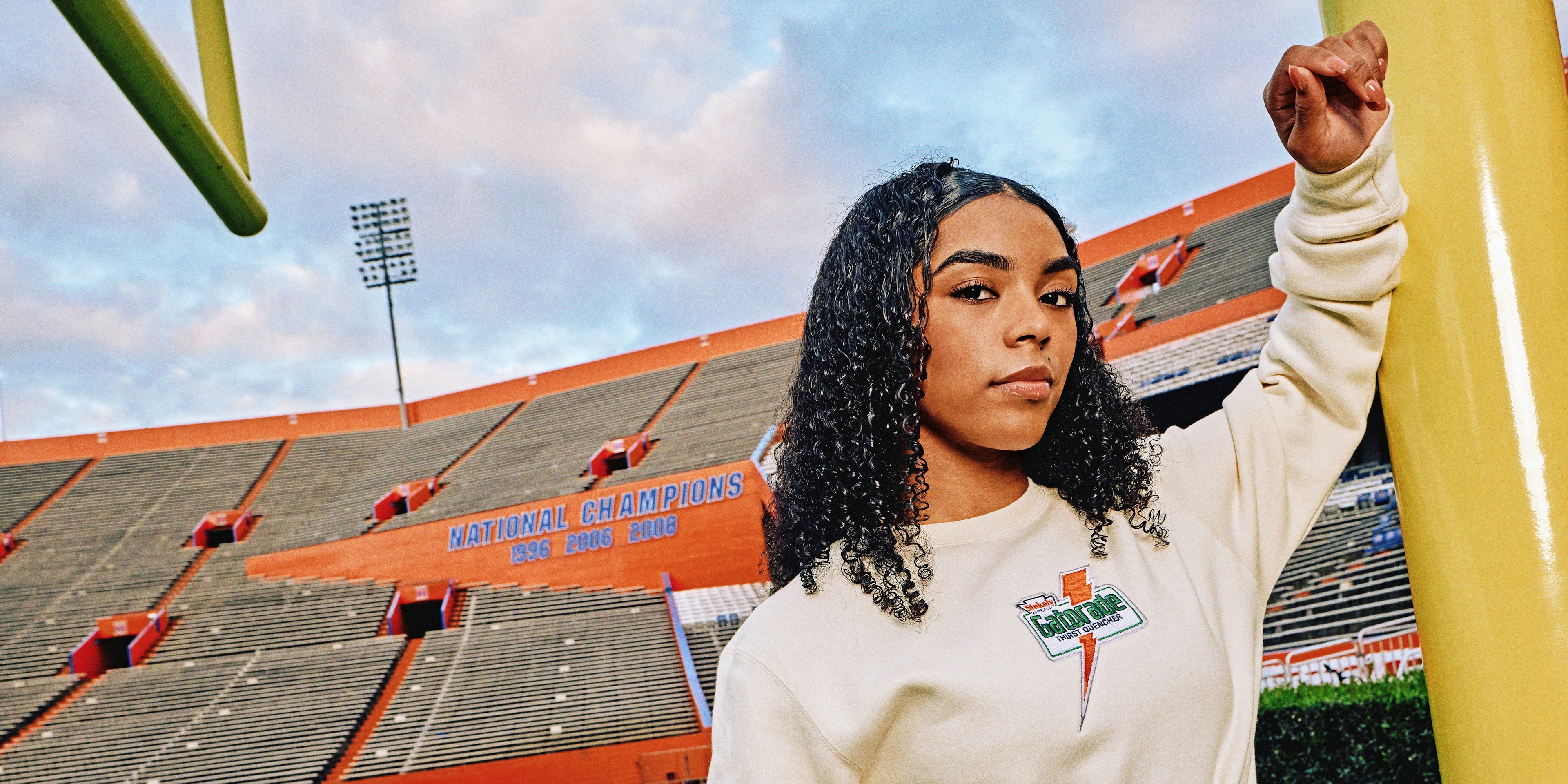 Gatorade x Mitchell & Ness crewneck on athlete