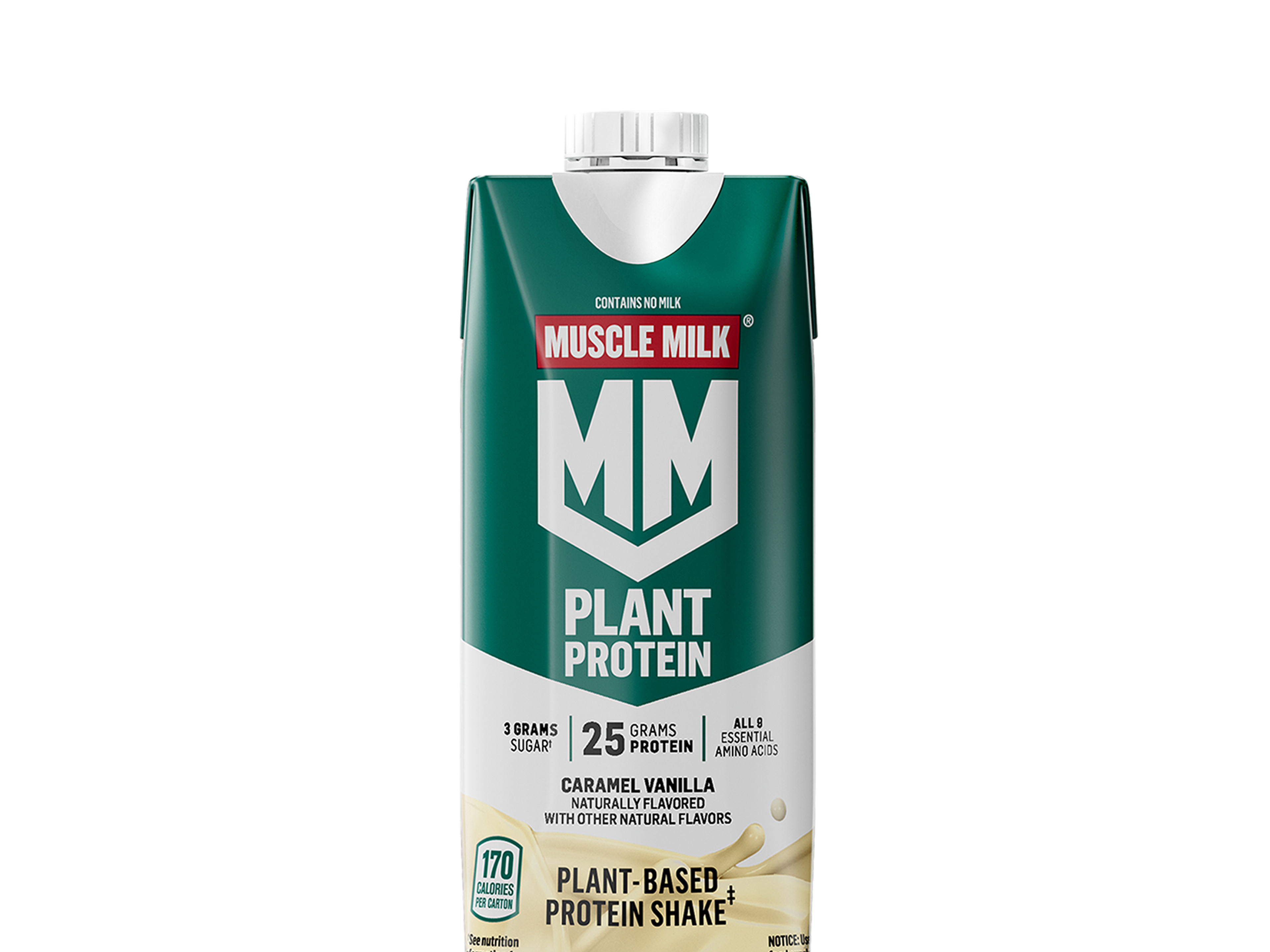muscle milk plant protein shake caramel vanilla