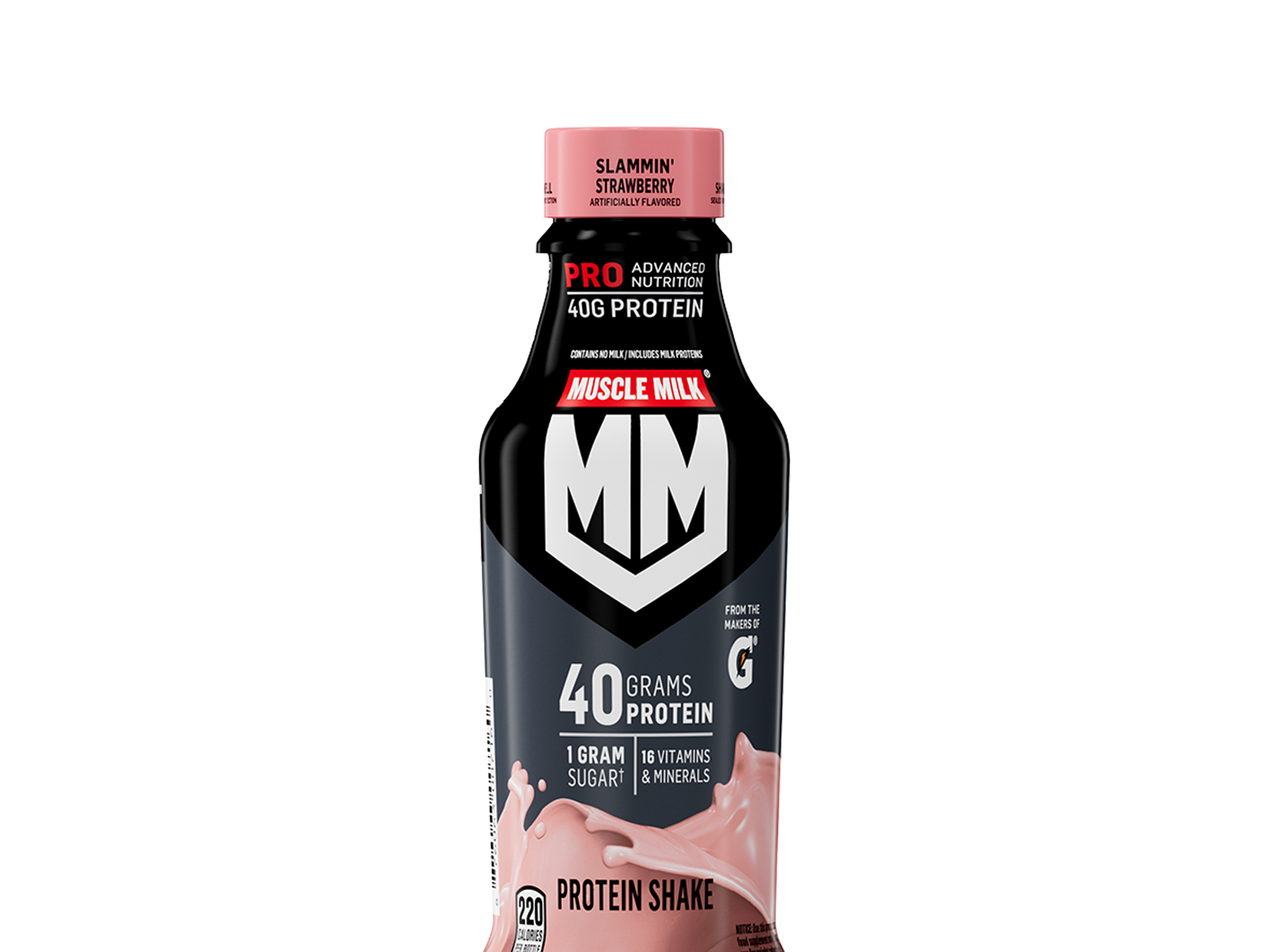 muscle milk pro advanced nutrition protein shake slammin' strawberry