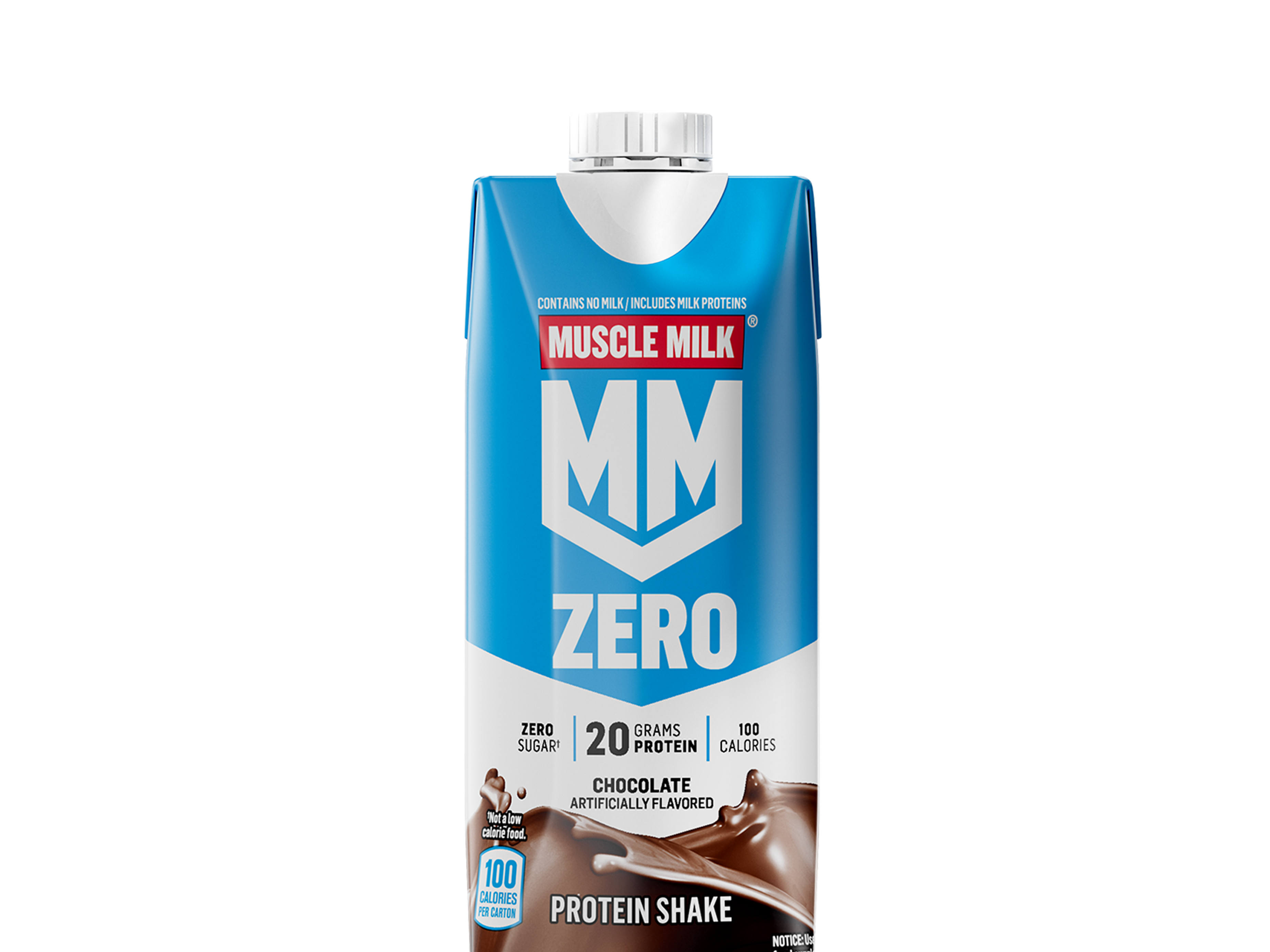 muscle milk zero sugar protein shake chocolate