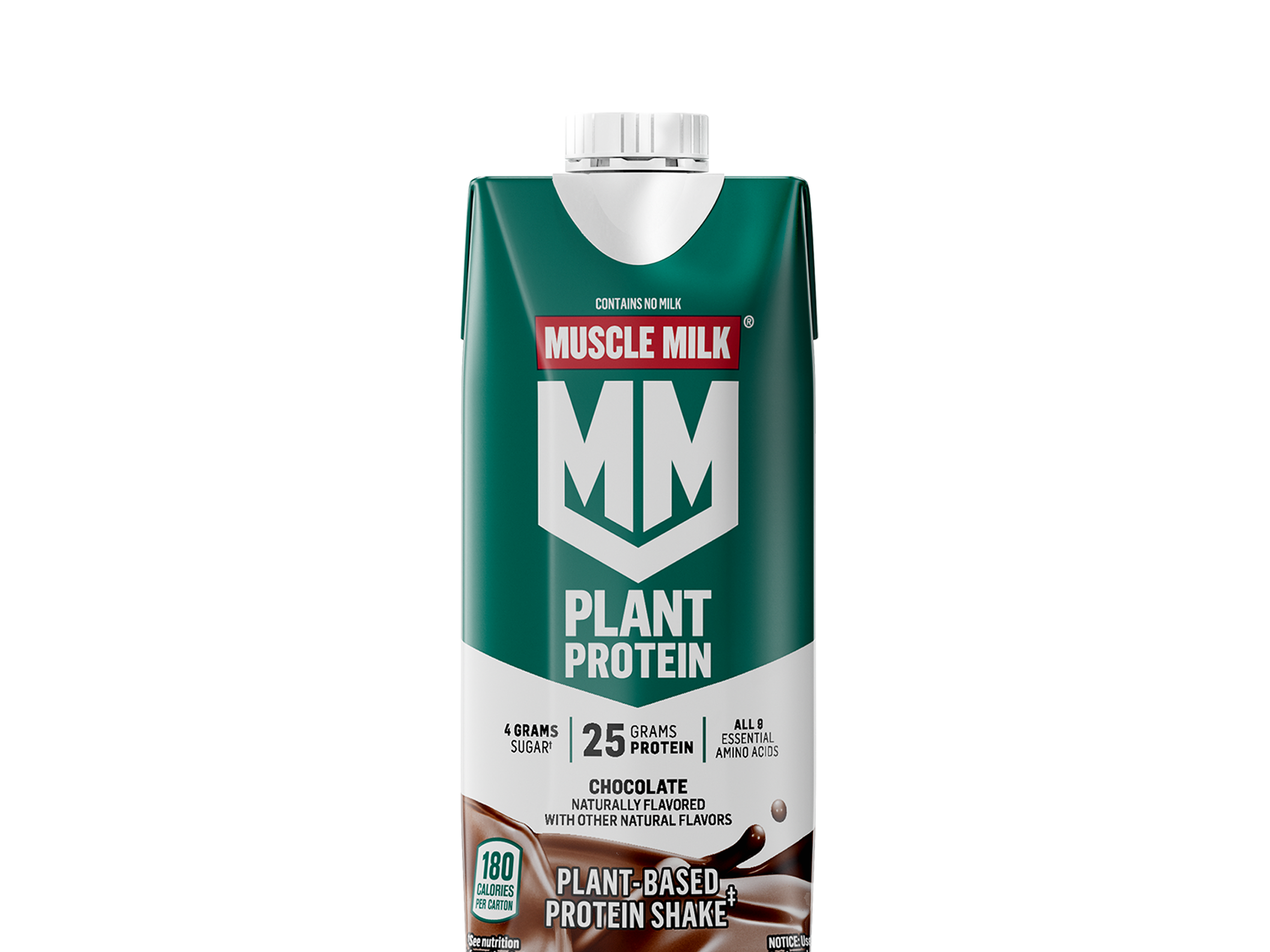 muscle milk plant protein shake chocolate