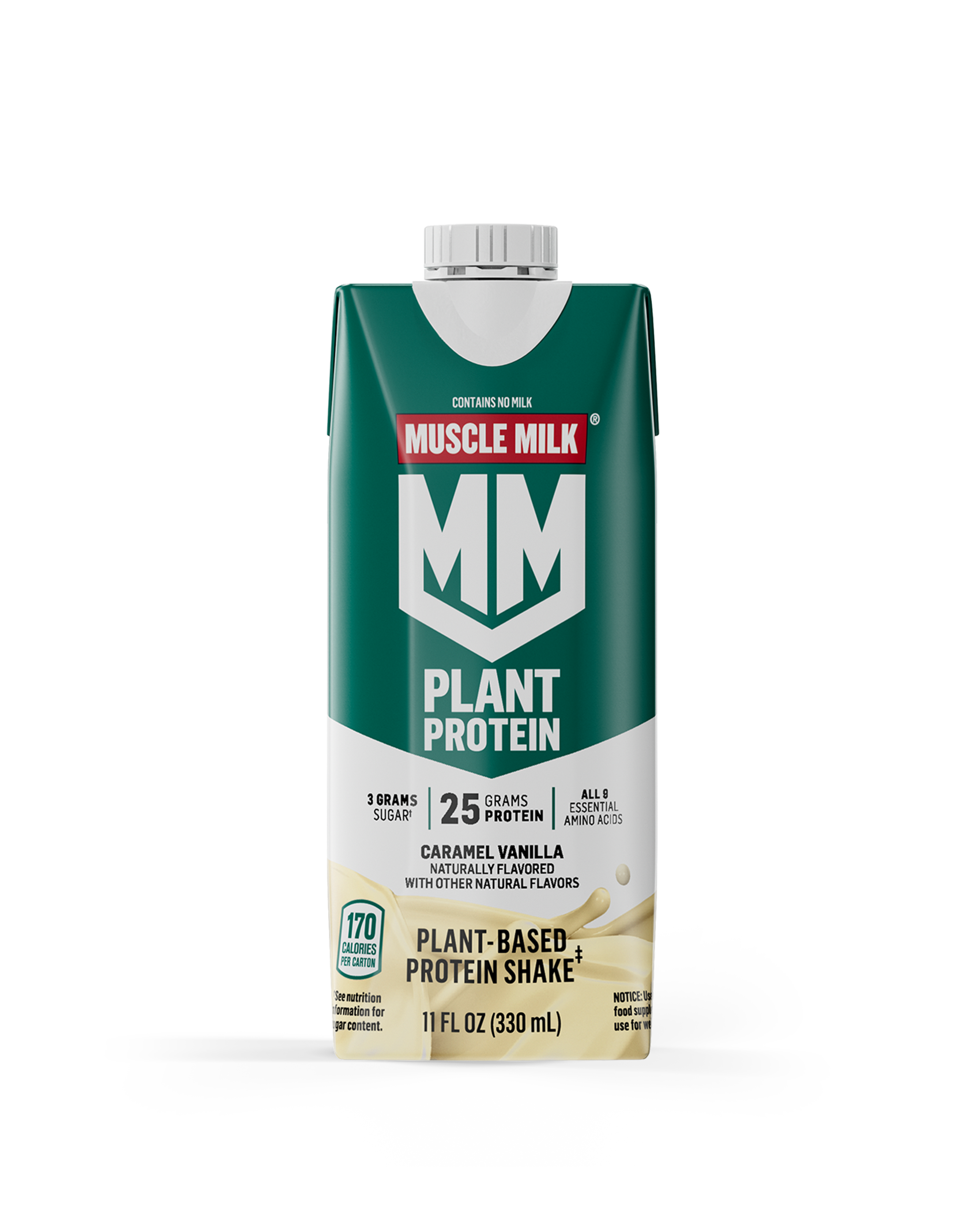 muscle milk plant protein shake caramel vanilla