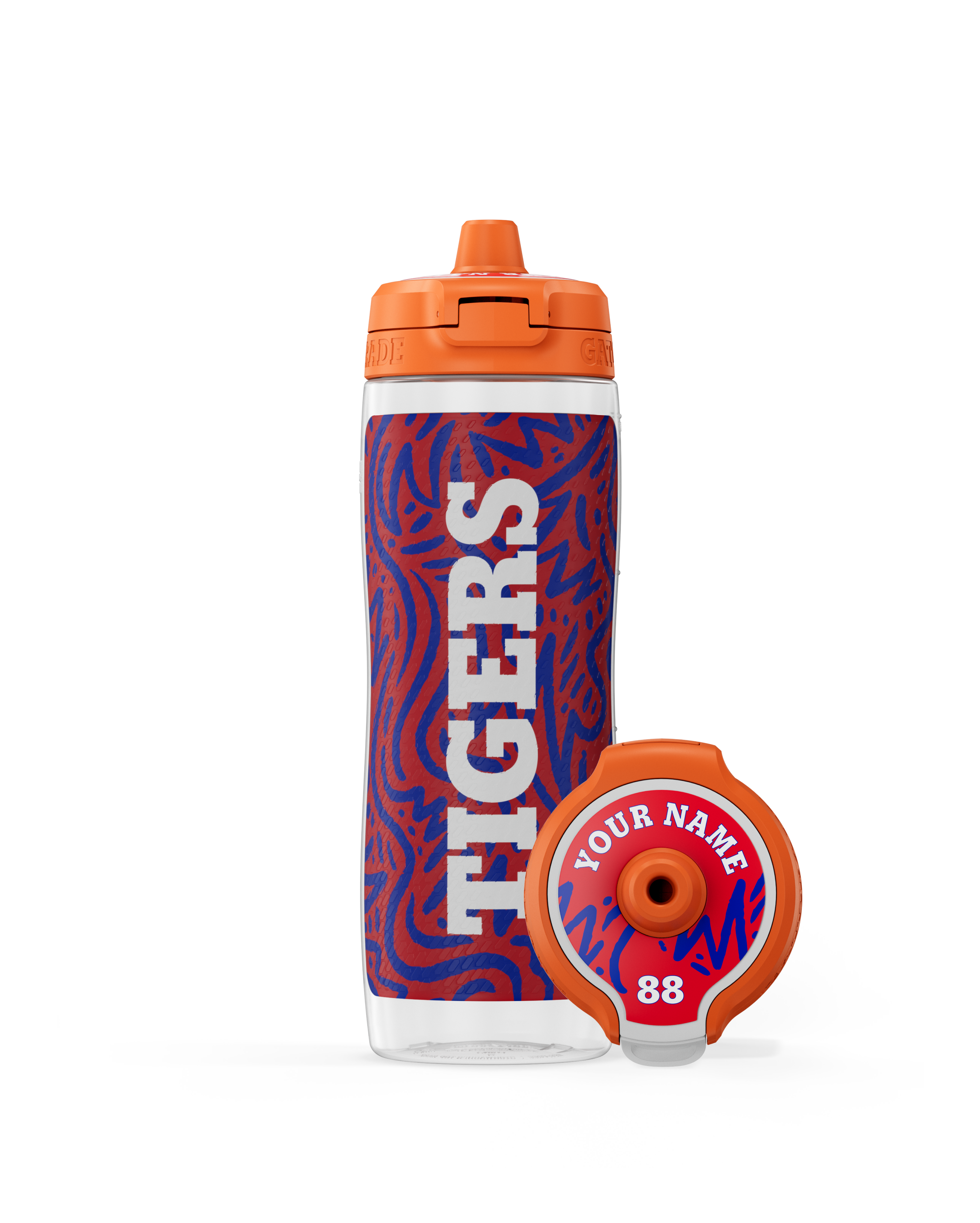 custom bottle white lid