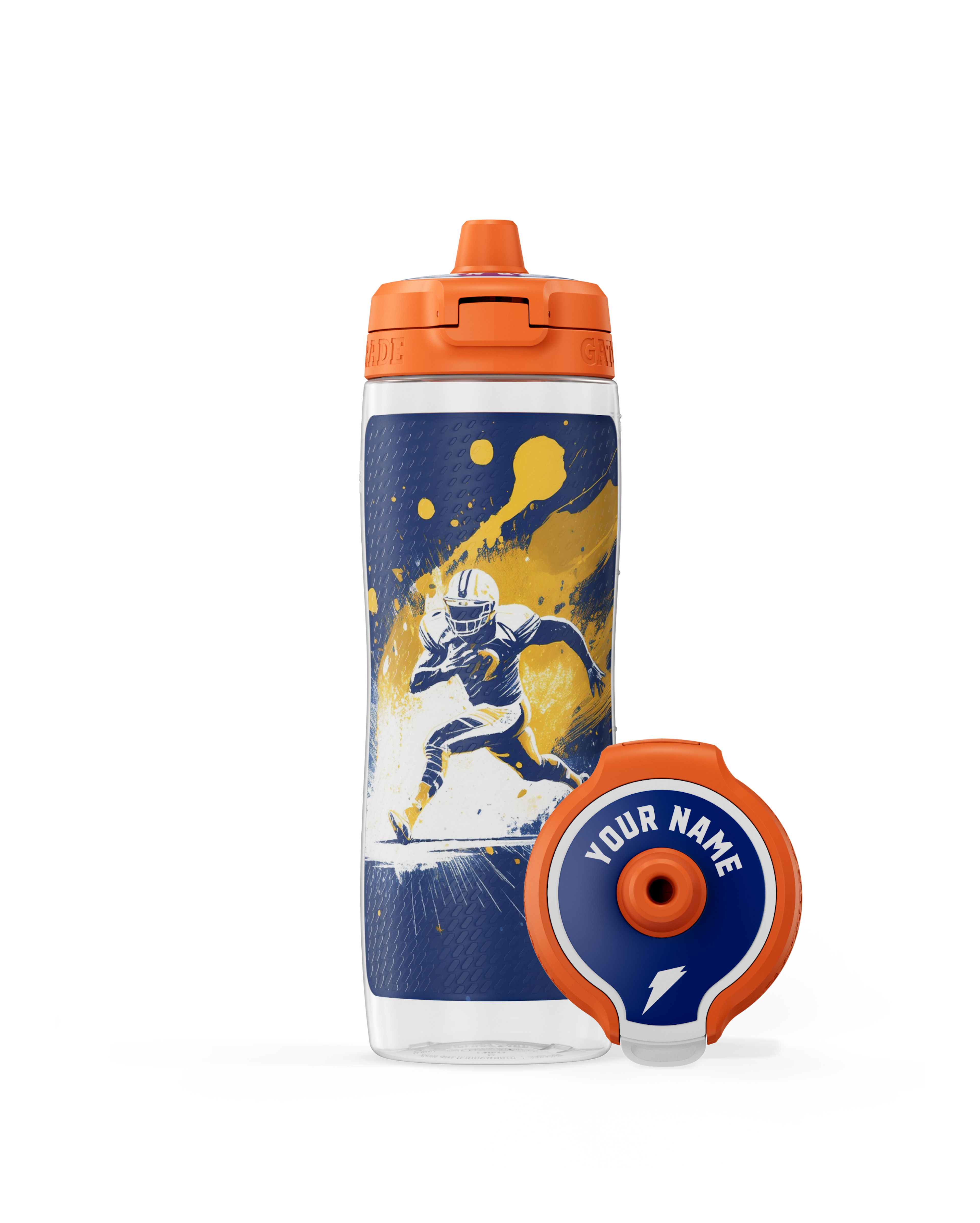 ai custom bottle white lid