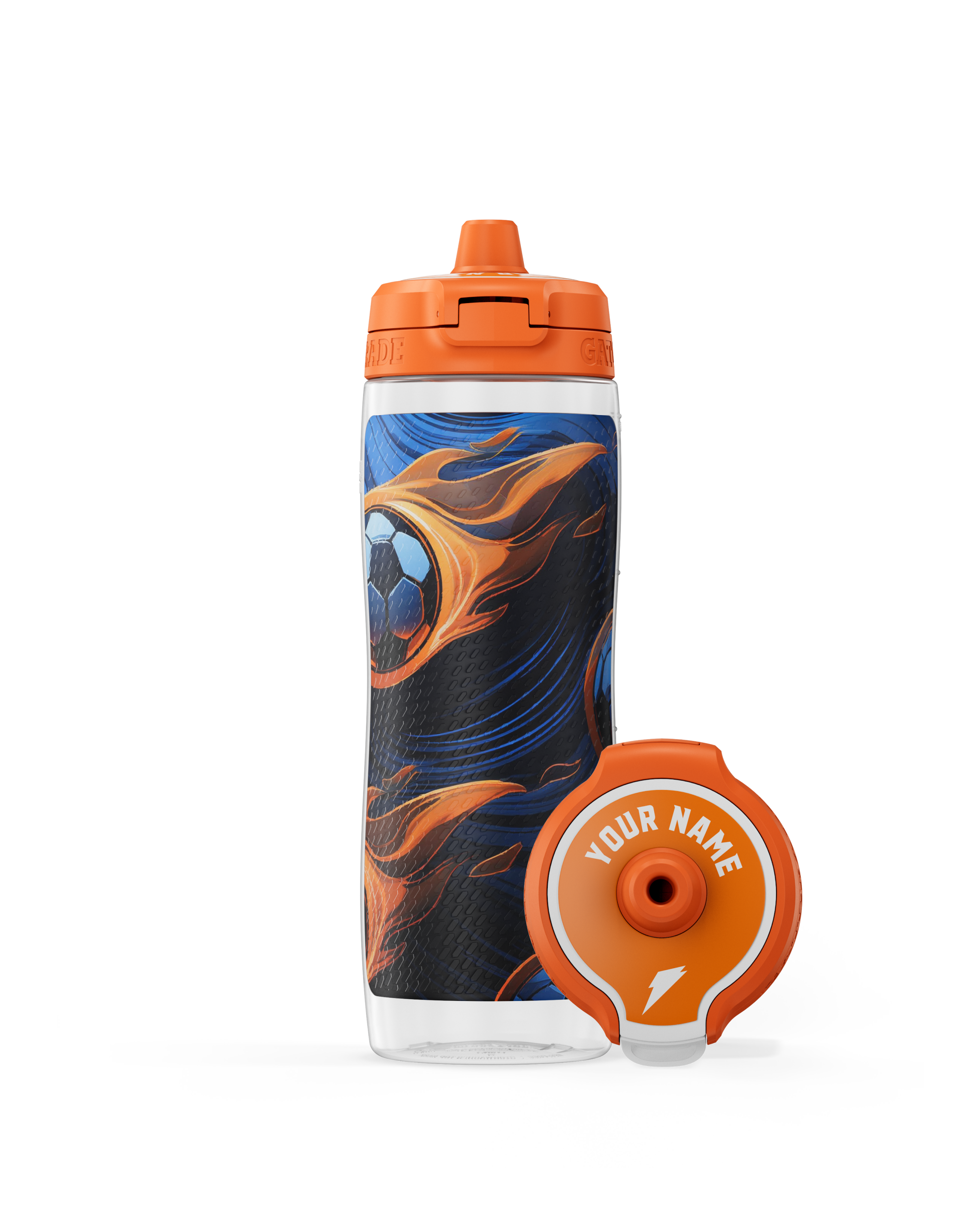 ai custom bottle white lid