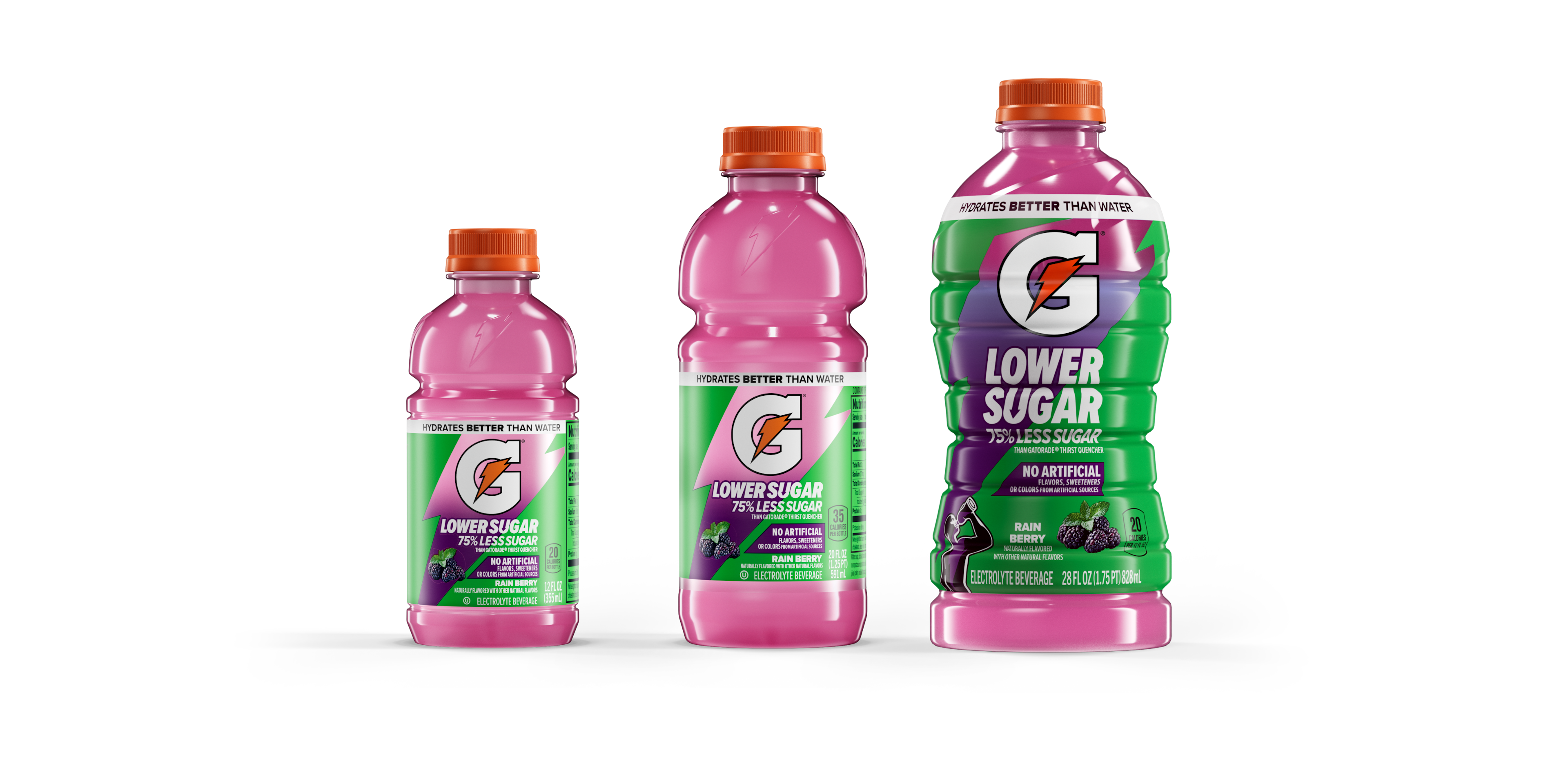 gatorade lower sugar rain berry