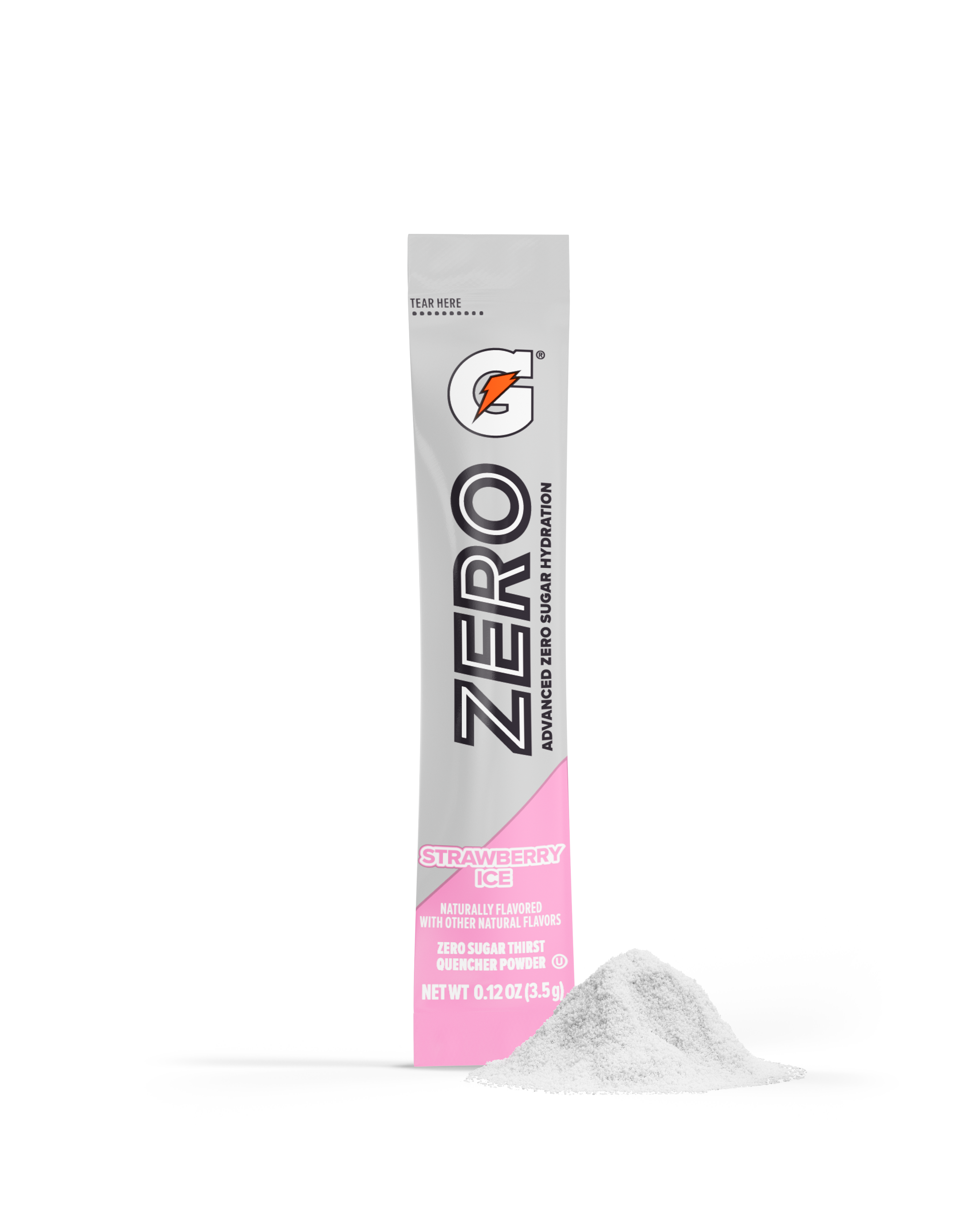 Gatorade zero single serve powder strawberry ice