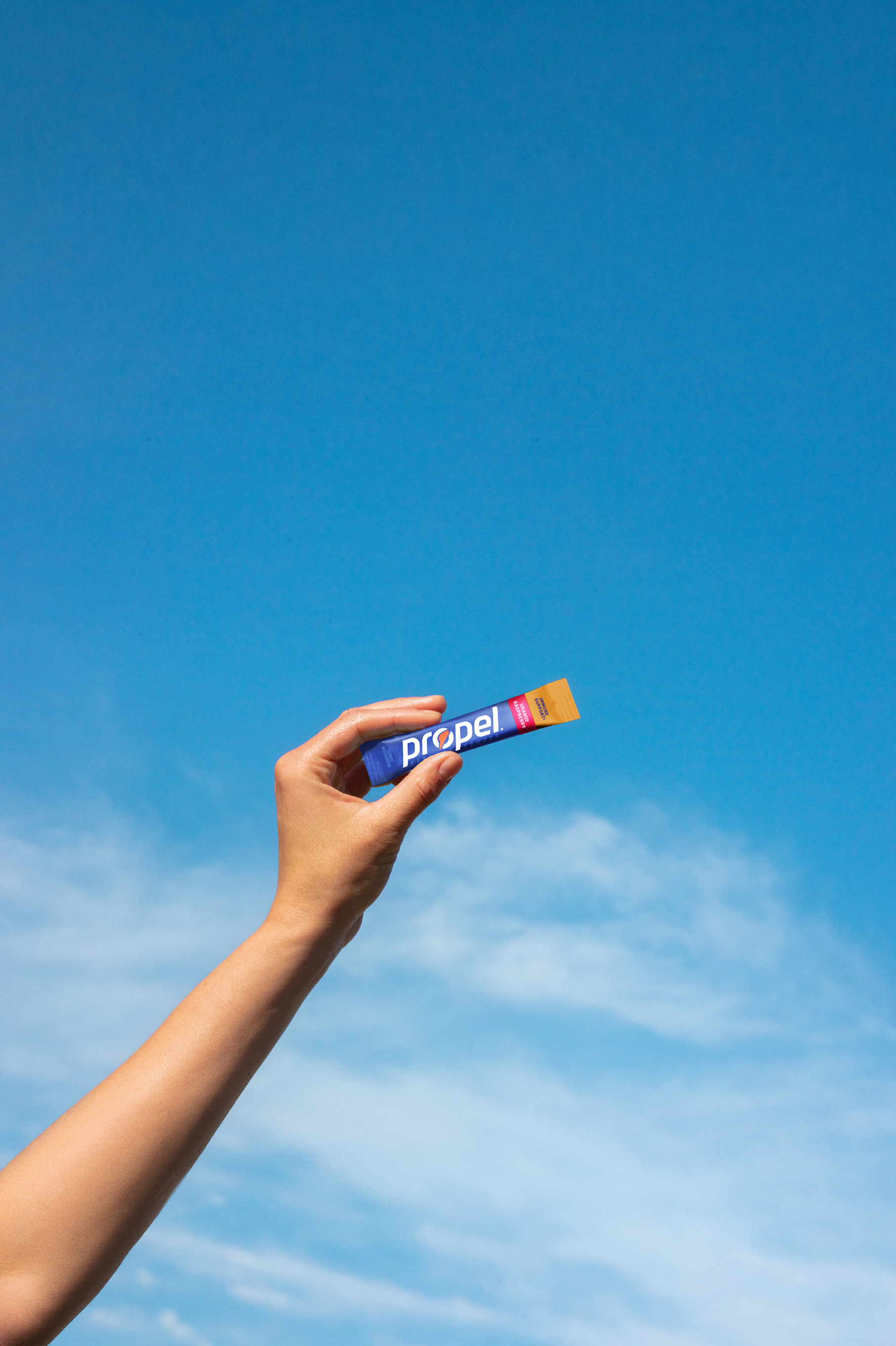 propel immune support single serve powder orange raspberry