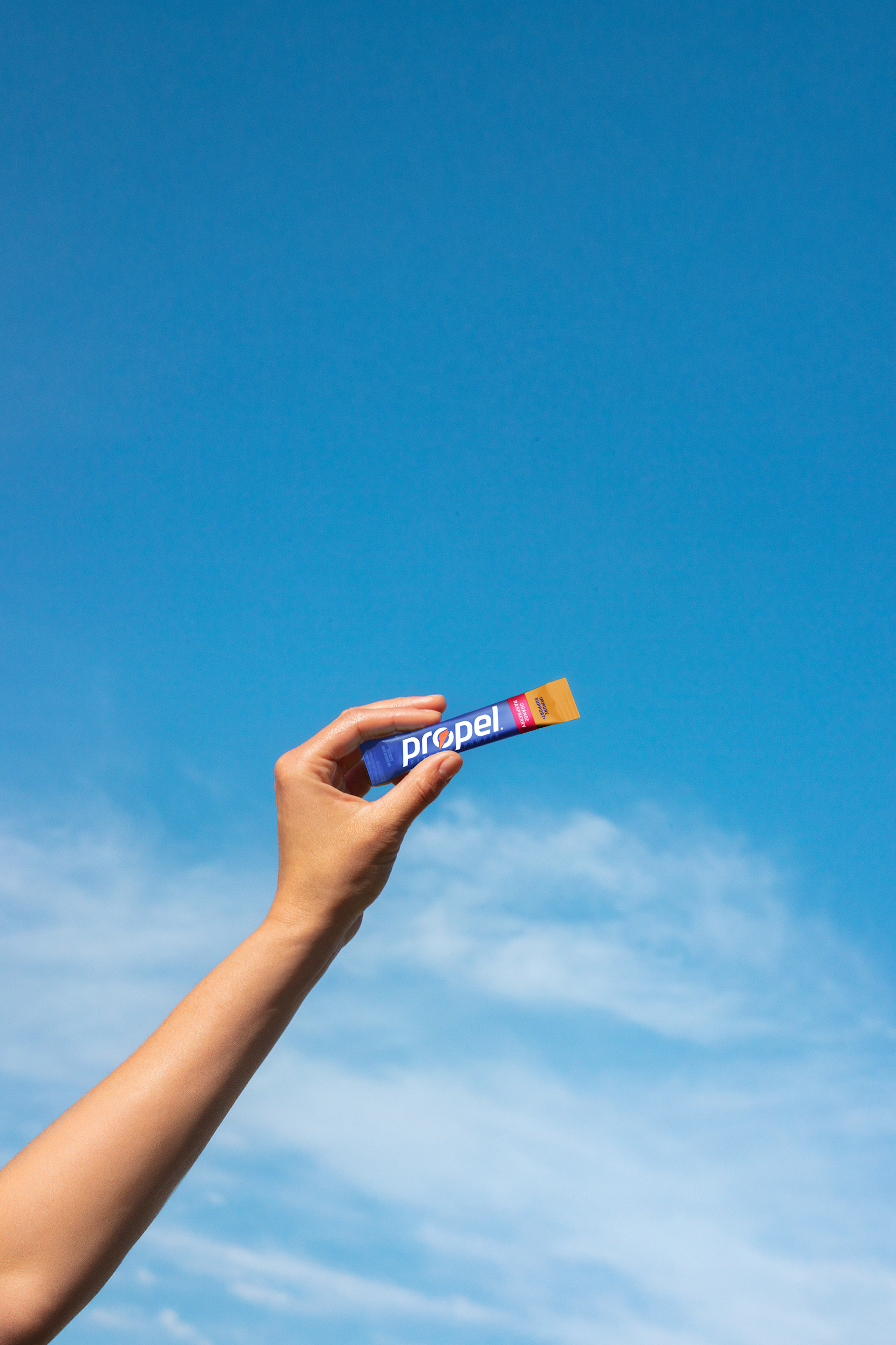 propel immune support single serve powder orange raspberry