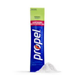 propel energy boost single serve powder raspberry with green tea