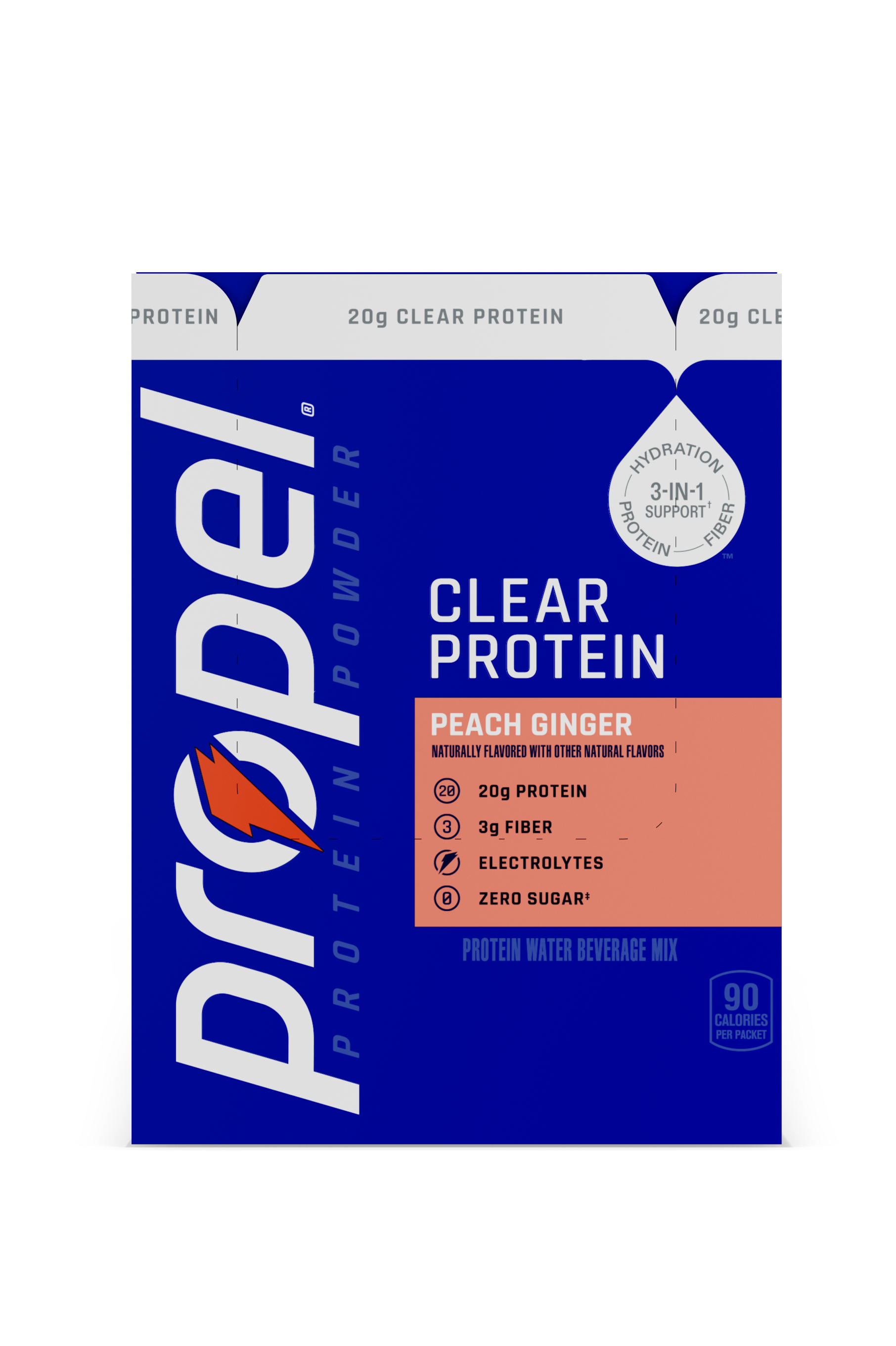 Propel Clear Protein single serve peach ginger