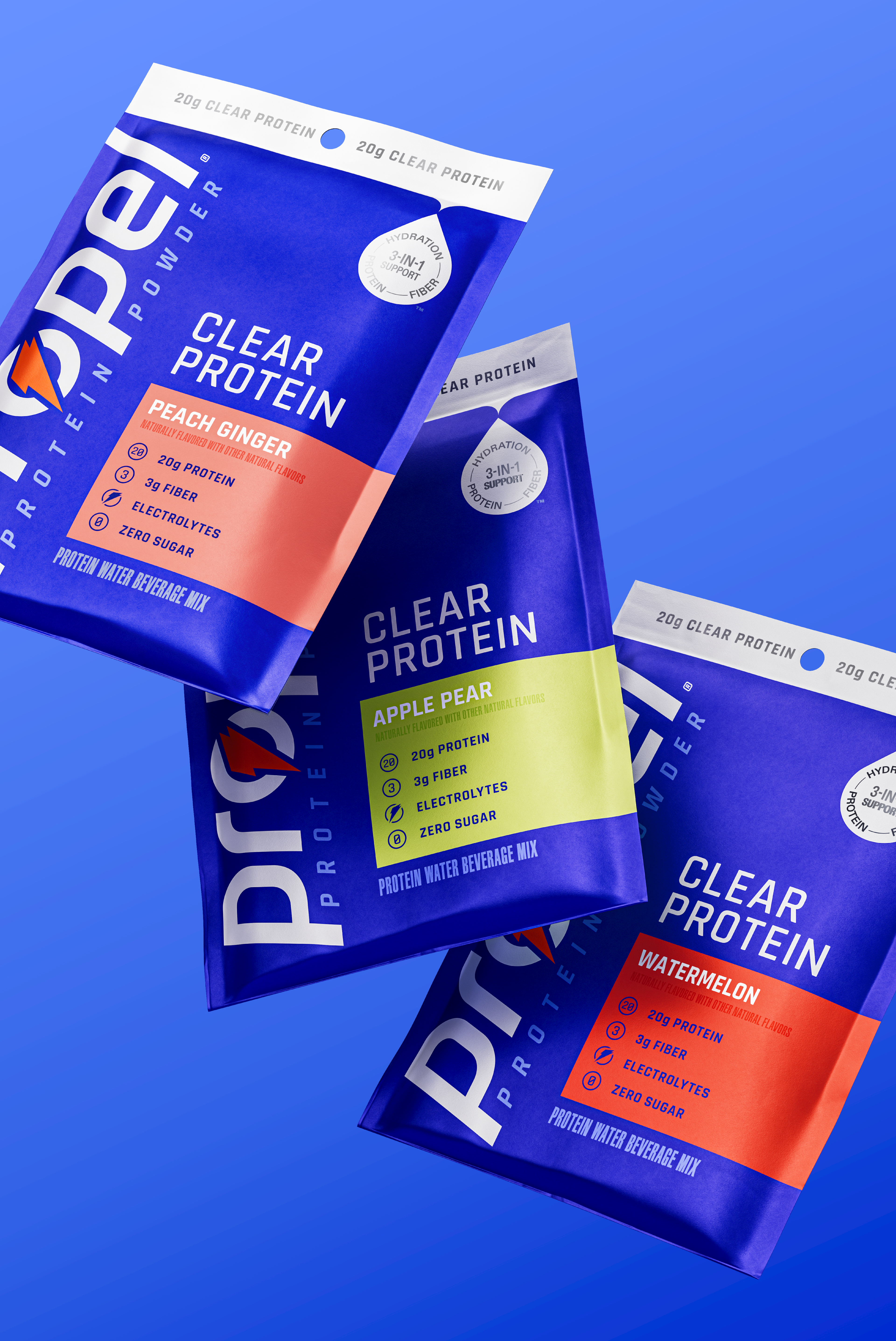 propel clear protein packets