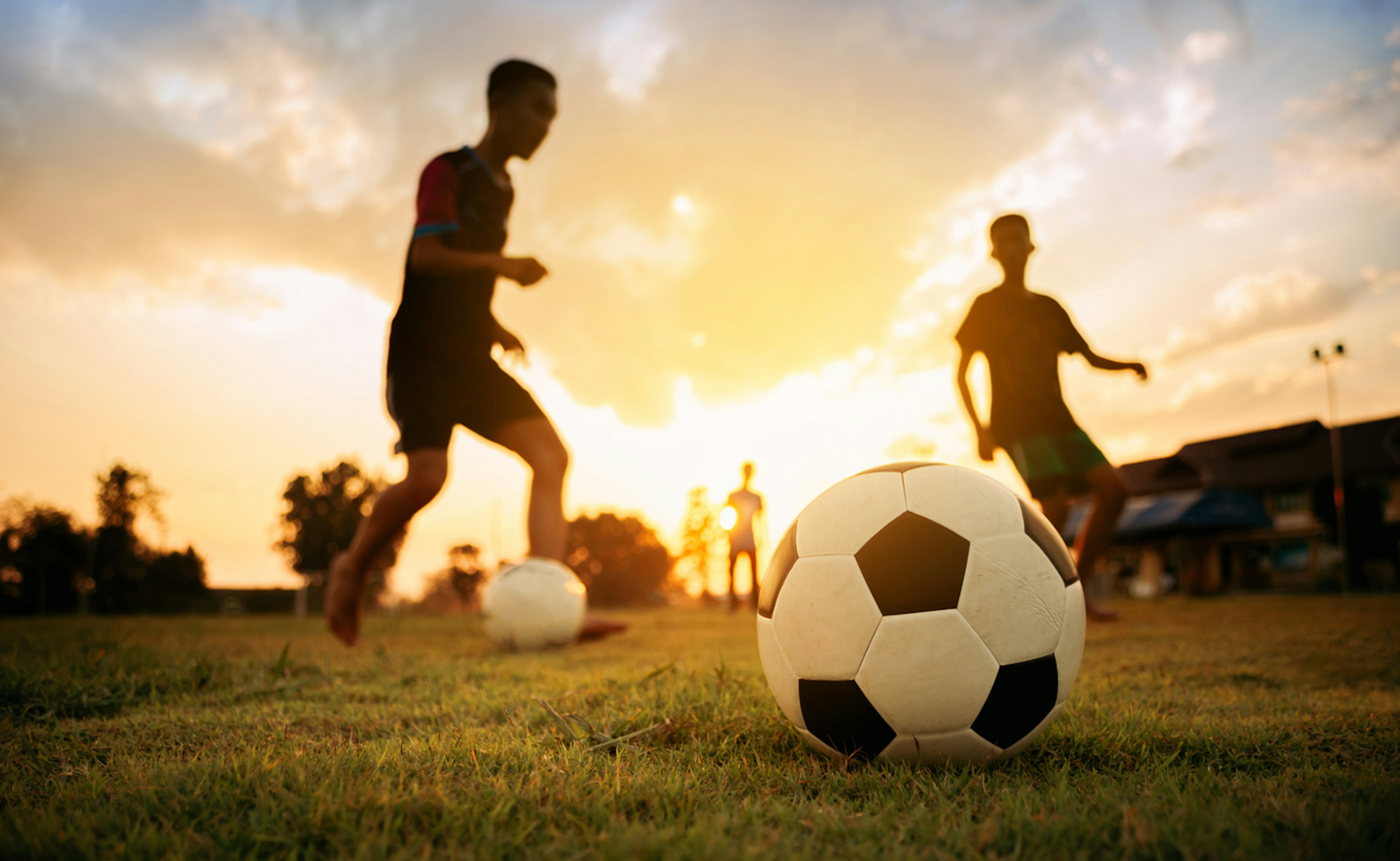 kids playing soccer