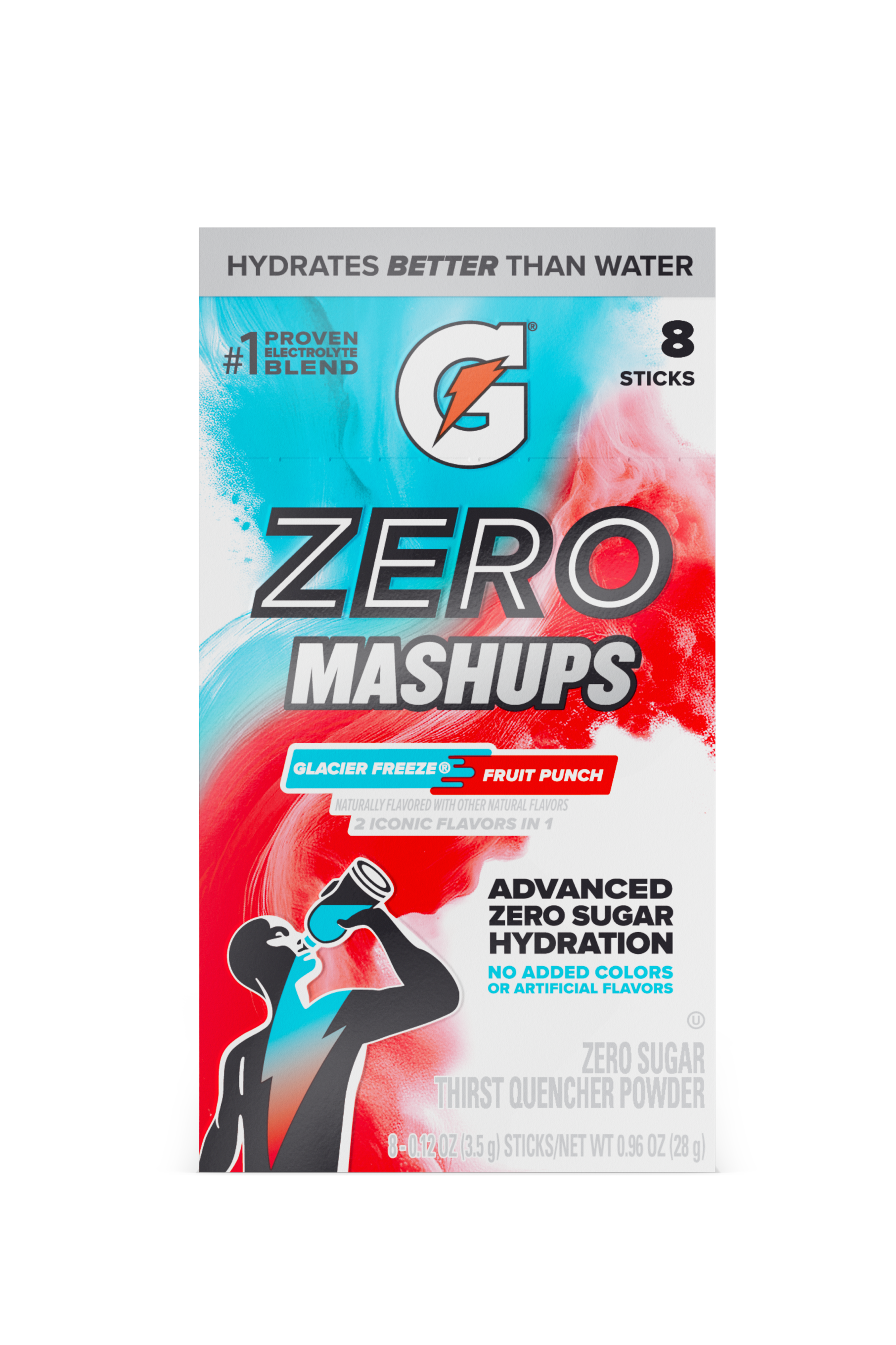 gatorade zero mashups glacier freeze fruit punch